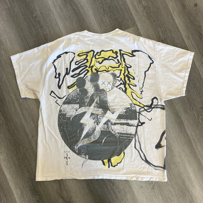 Travis Scott Cactus Jack + Kaws For Fragment Tee Aged Yellow
