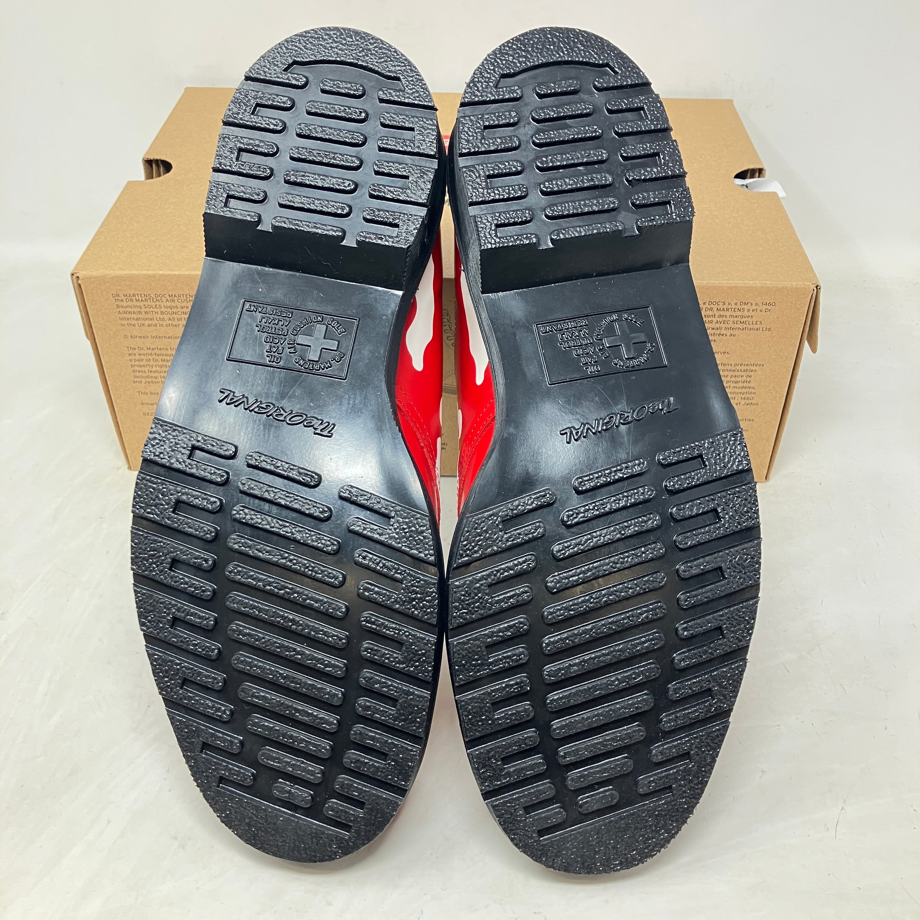 Dr. Martens 1461 3-Eye Shoe Supreme Skull Red White