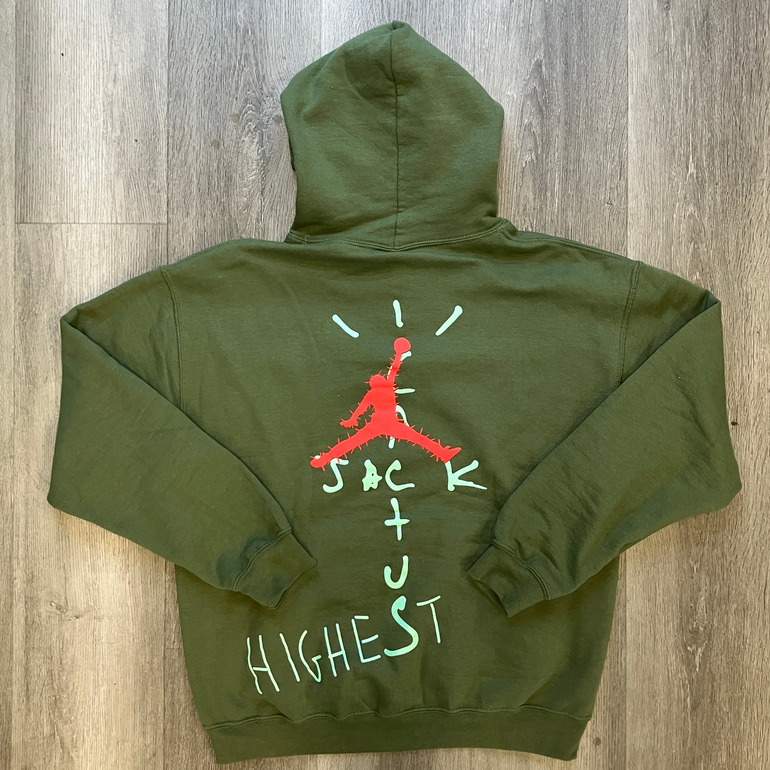 Travis Scott Jordan Cactus Jack Highest Hoodie Olive