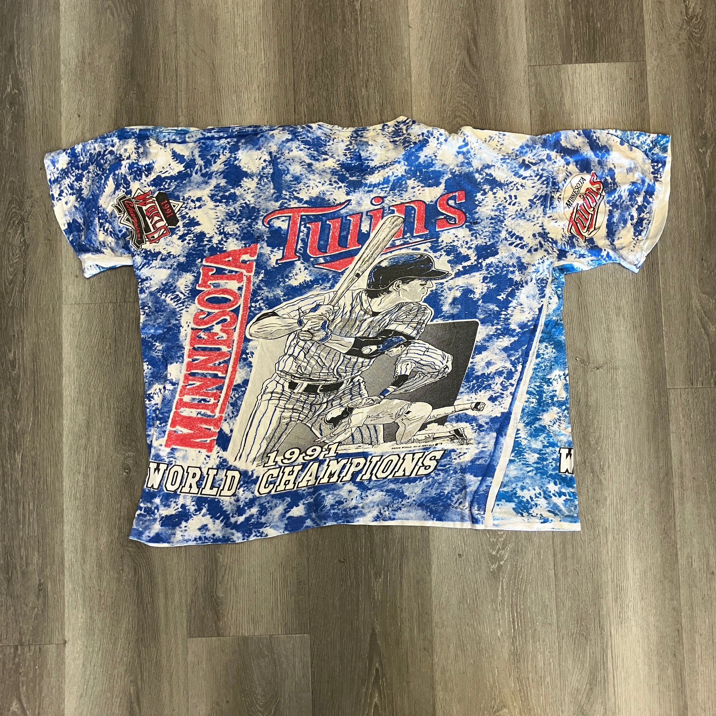 Vintage 1991 Minnesota Twins World Champions AOP T Shirt