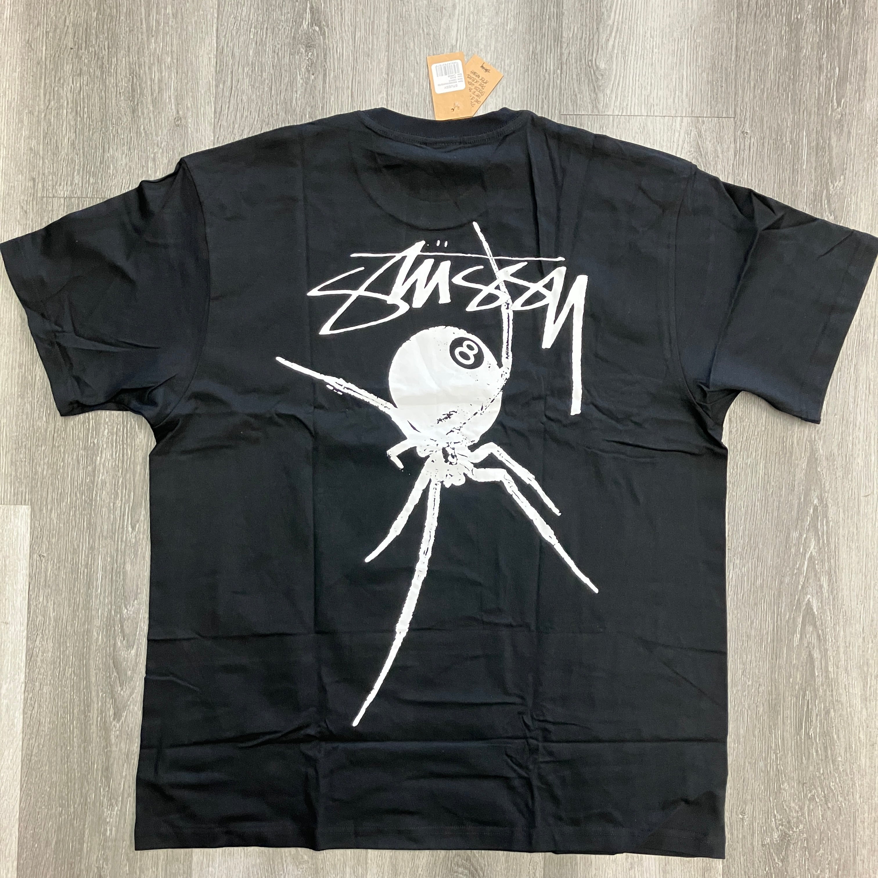 Stussy Arachnid Pigment Dyed Tee Black