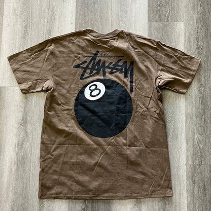 Stussy 8 Ball Tee Brown