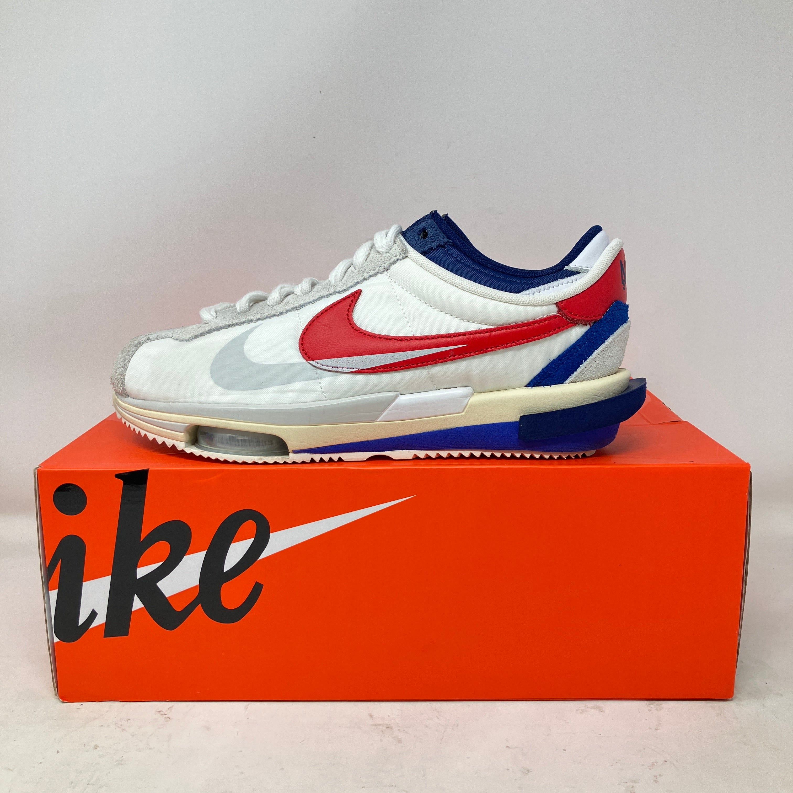 Nike Zoom Cortez SP sacai White University Red Blue