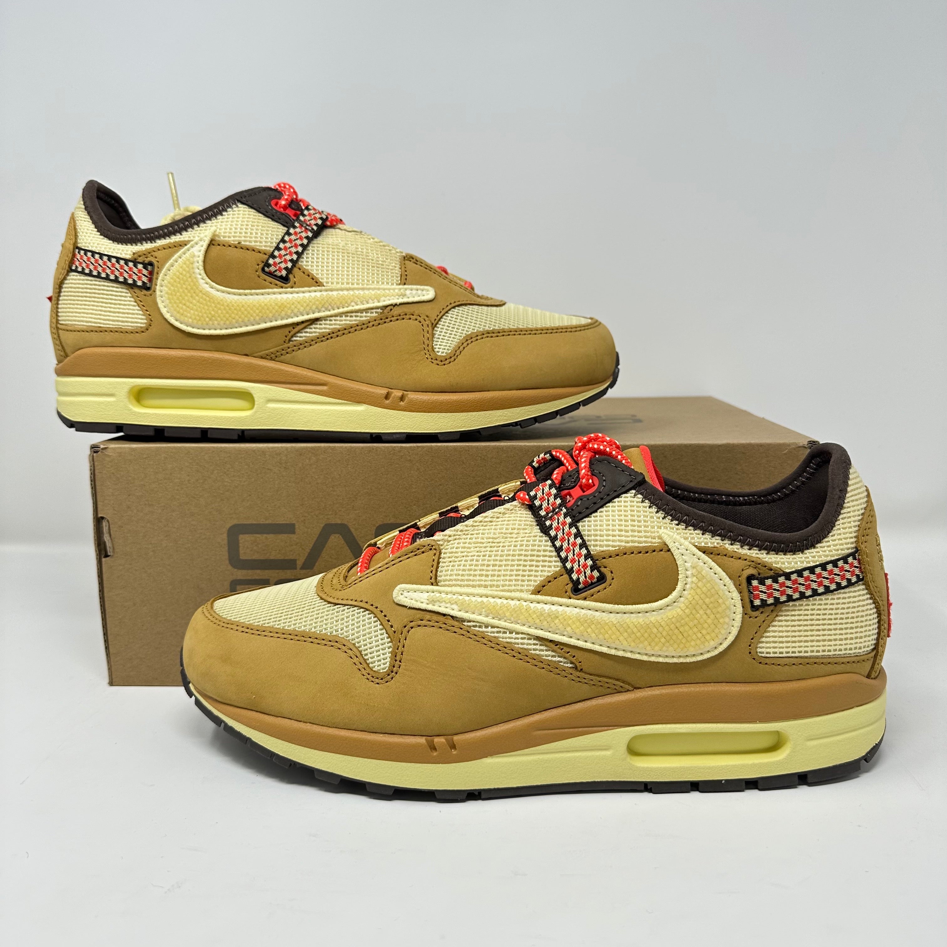 Nike Air Max 1 Travis Scott Cactus Jack Wheat Lemon Drop