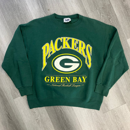 Vintage 1996 Green Bay Packers Lee Sports Nutmeg Crewneck