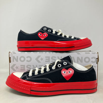 Converse Chuck Taylor All Star 70 Ox Comme des Garcons PLAY Black Red Midsole