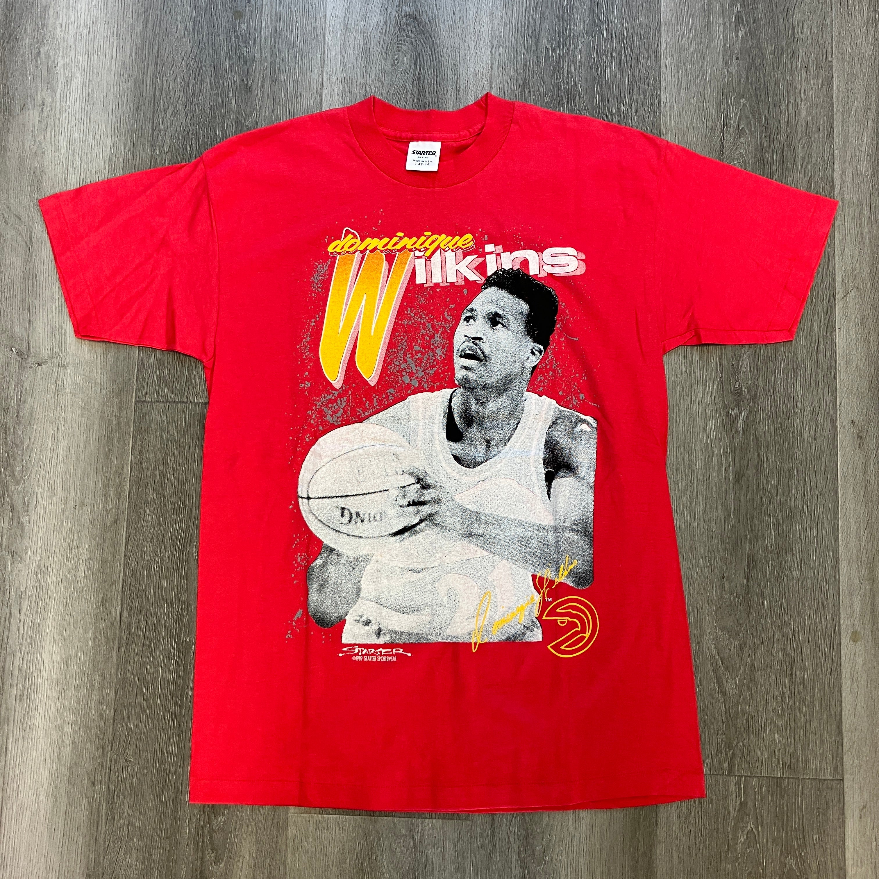 Vintage 90s Dominique Wilkins Starter T Shirt