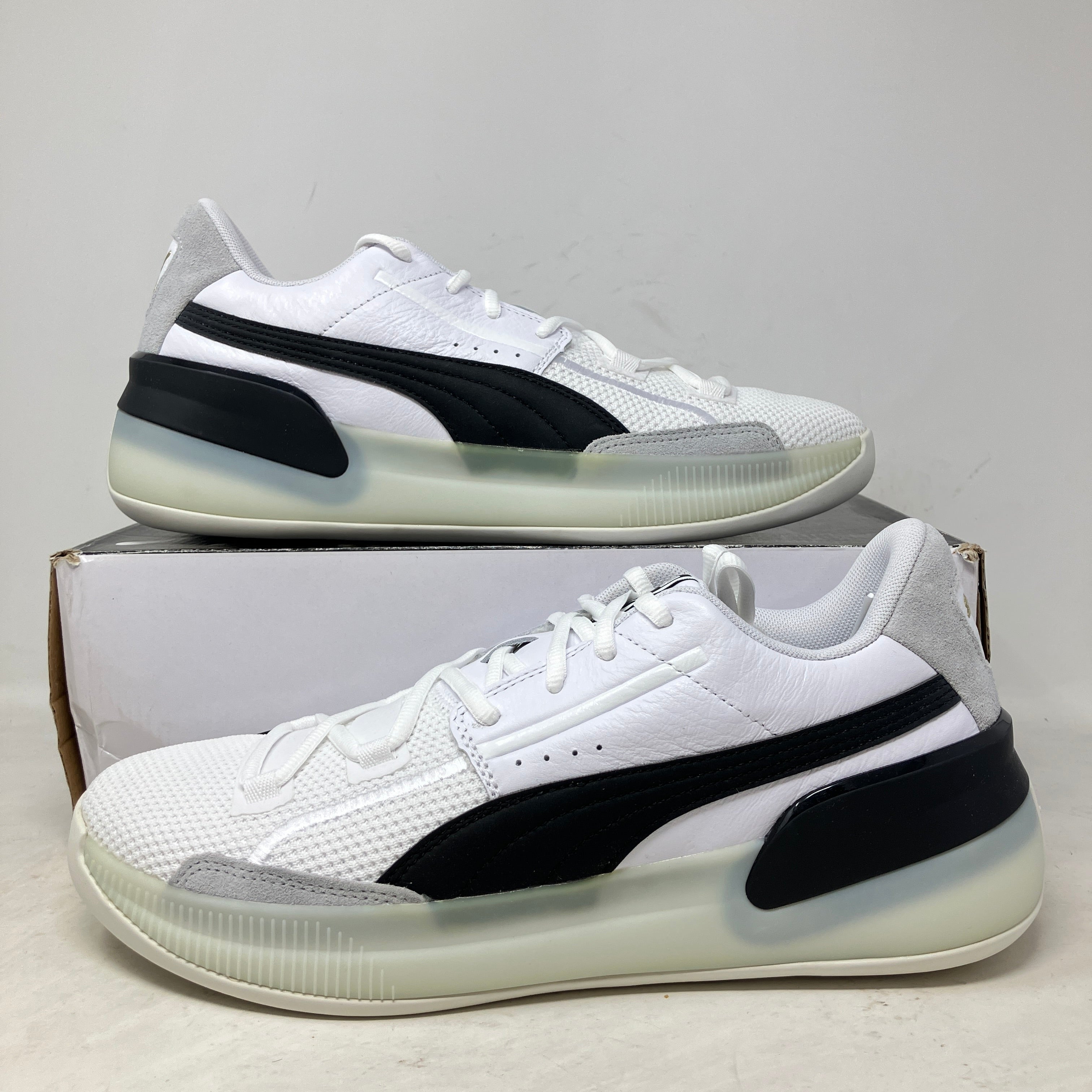 Puma Clyde Hardwood White Black