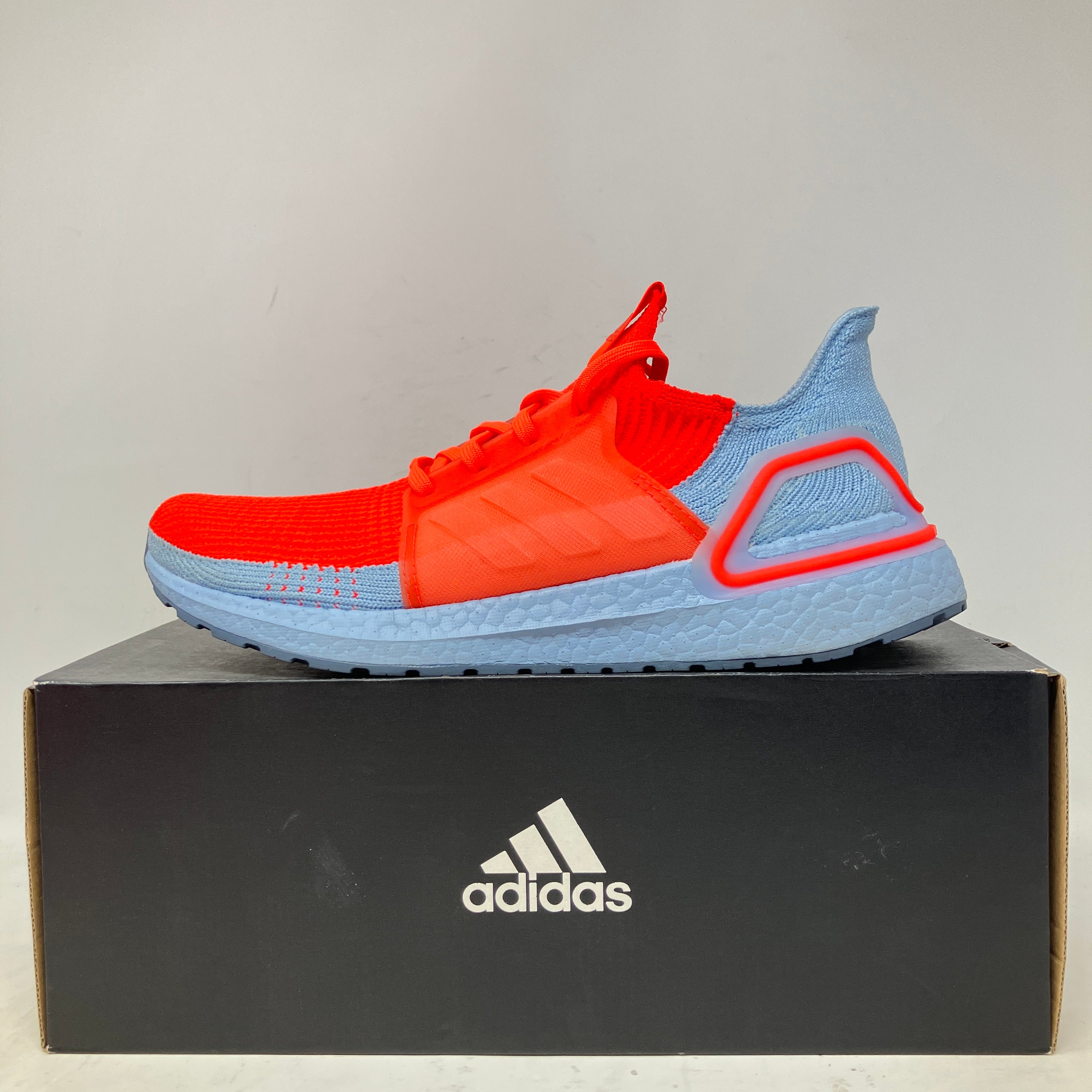 adidas Ultra Boost 19 Solar Red Glow Blue
