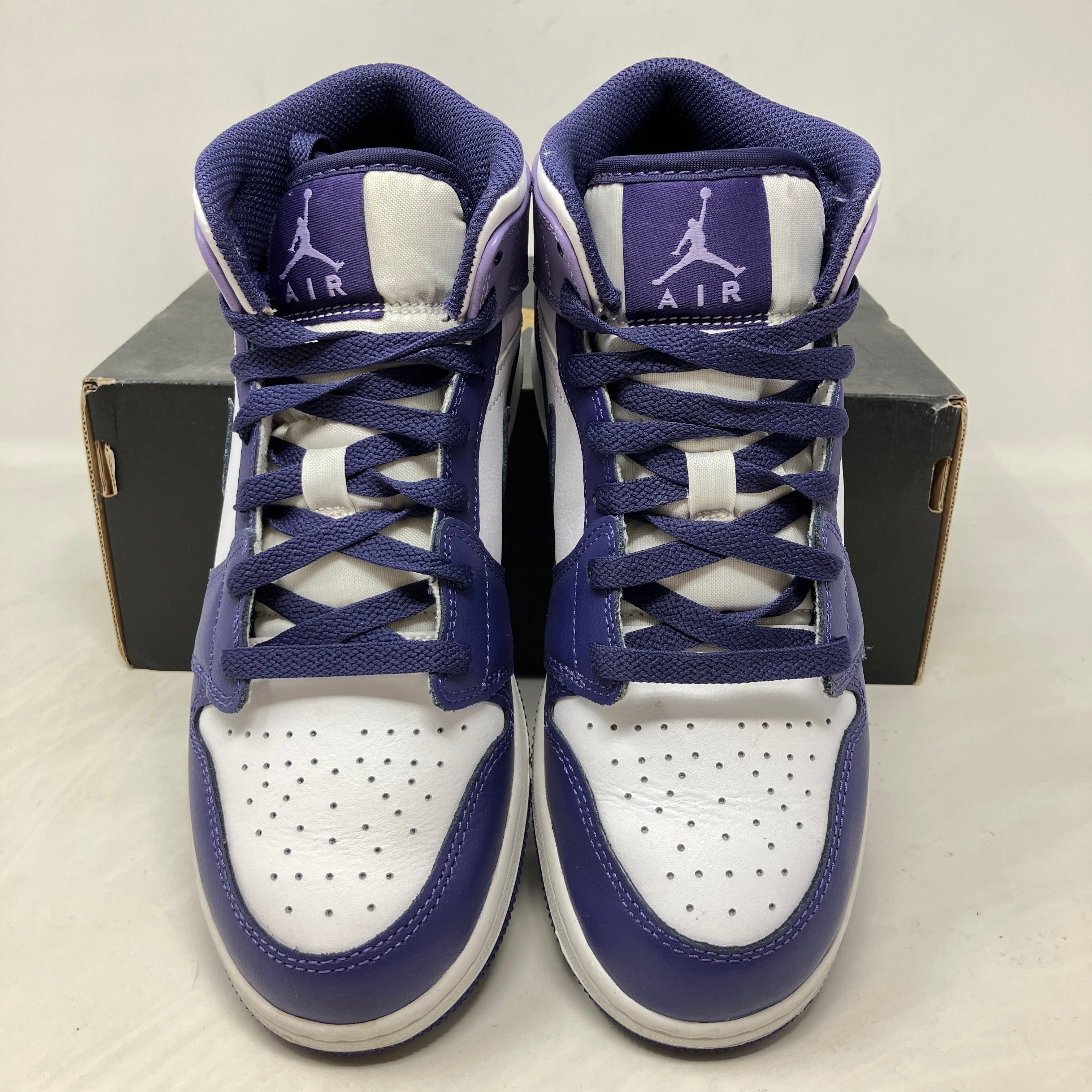 Jordan 1 Mid White Sky J Purple (GS)