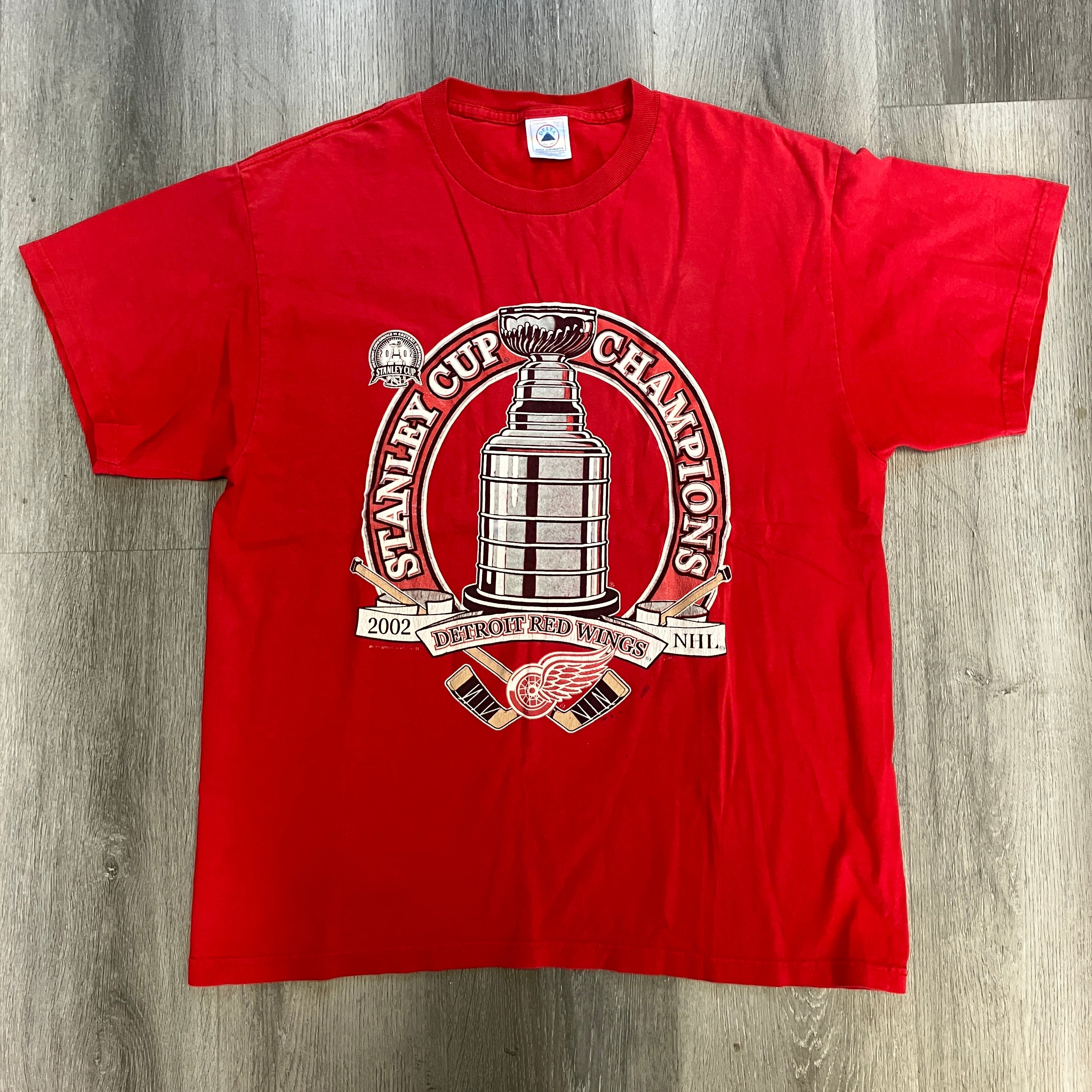 Vintage 2002 Detroit Redwings Stanley Cup T Shirt