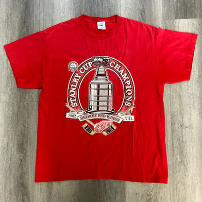 Vintage 2002 Detroit Redwings Stanley Cup T Shirt