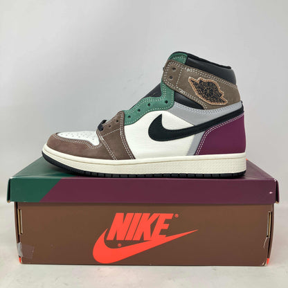 Preowned Jordan 1 Retro High OG Hand Crafted sneaker with multicolor leather on Nike box