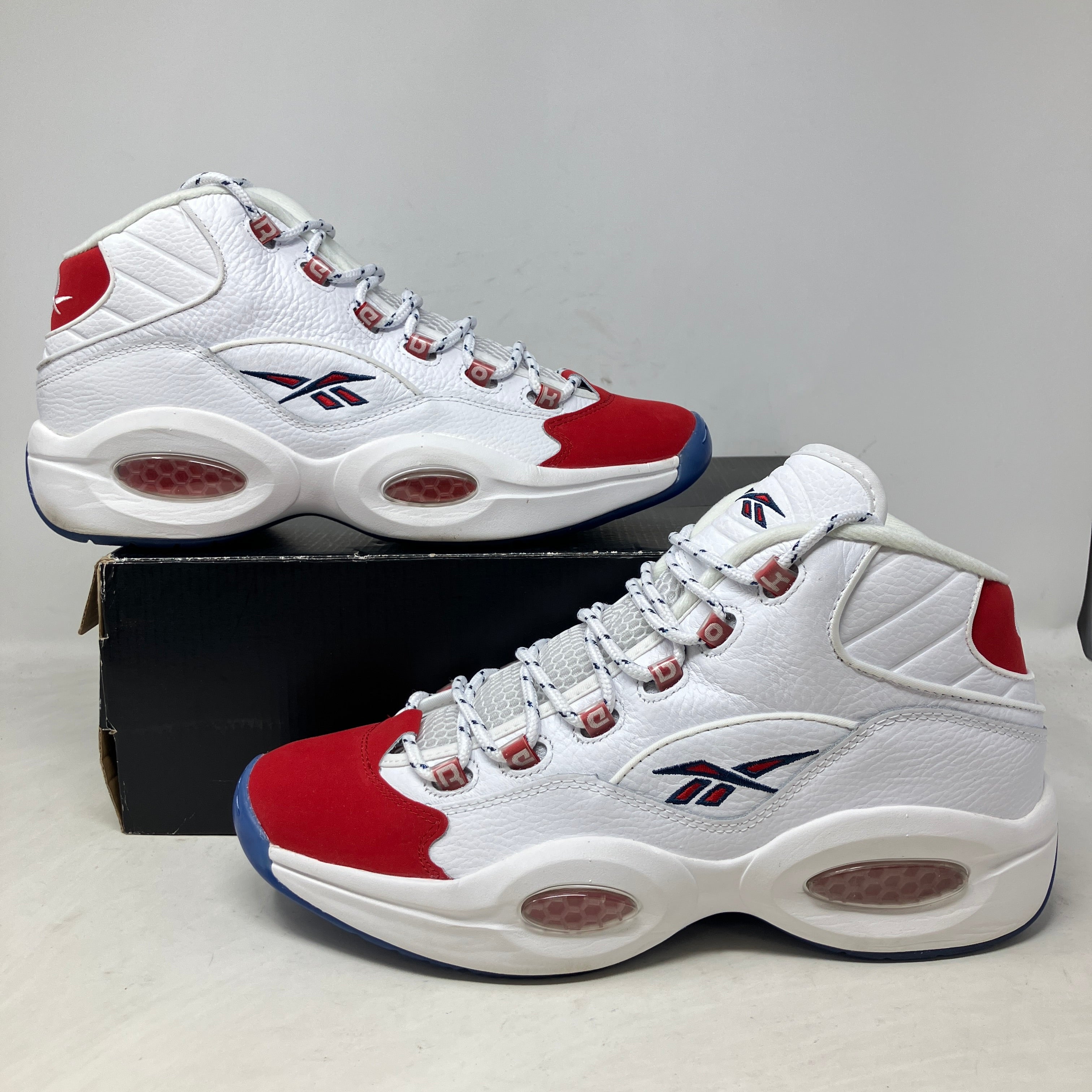Reebok Question Mid Red Toe 25th Anniversary