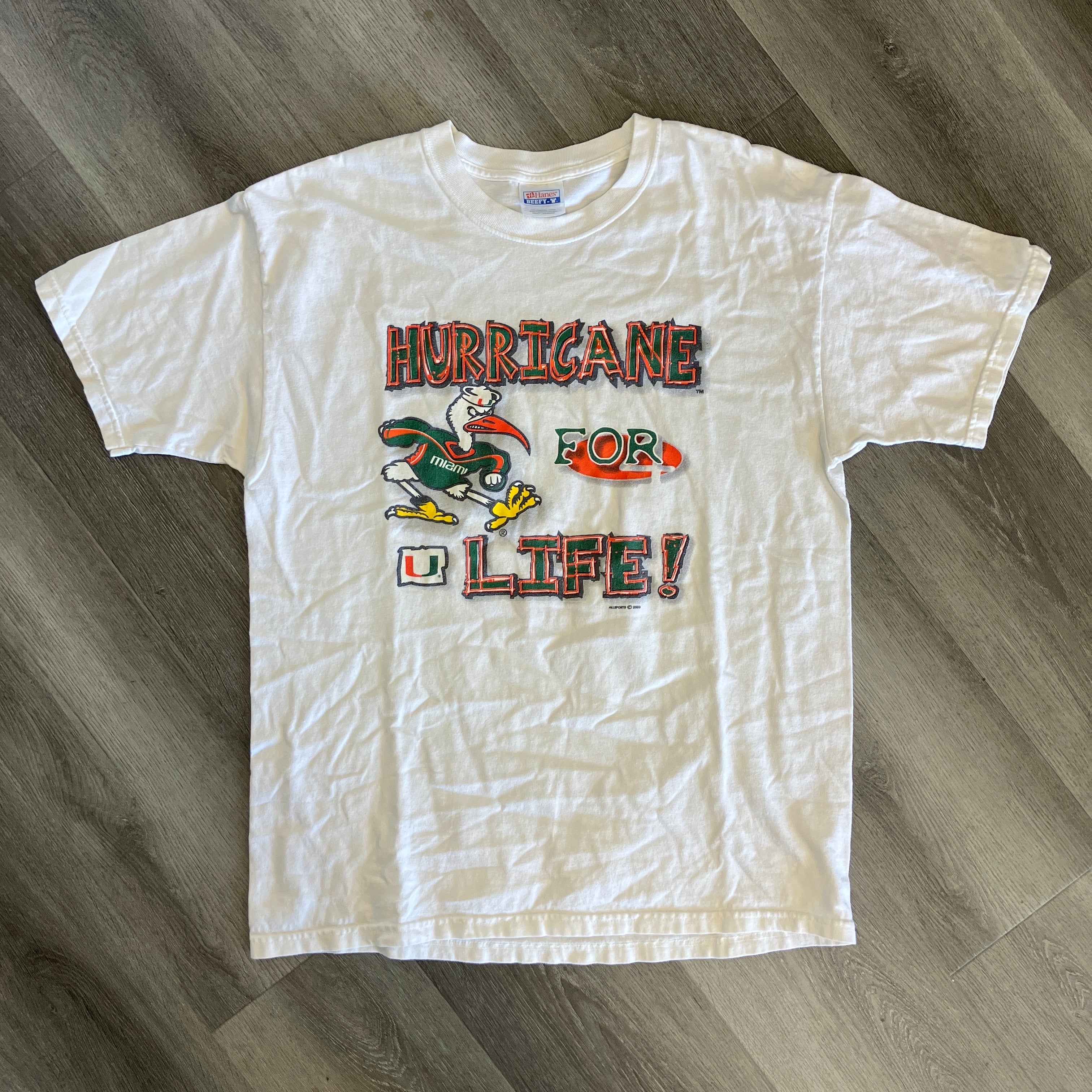Vintage 2003 Miami Hurricanes T Shirt