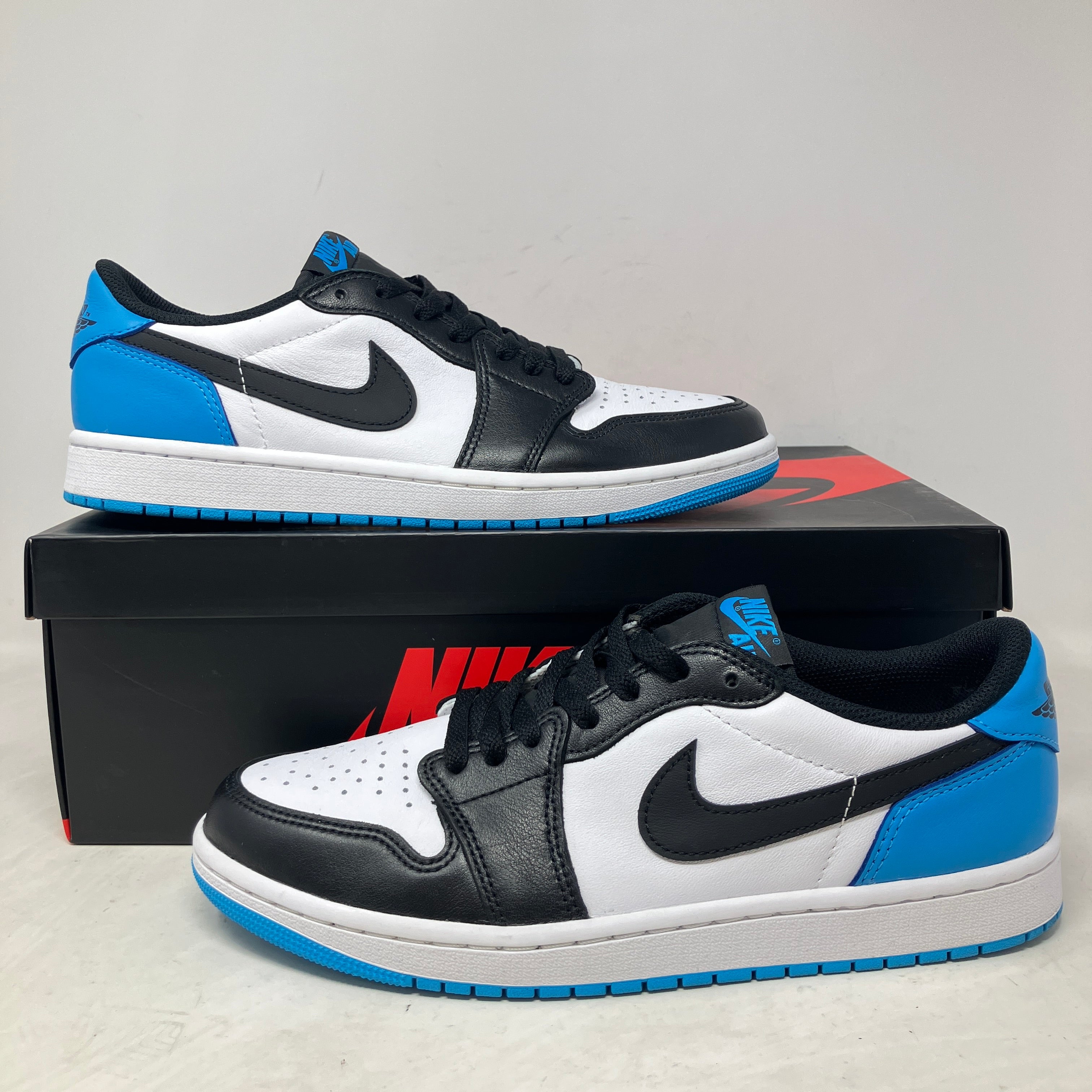 Jordan 1 Retro Low OG Black Dark Powder Blue