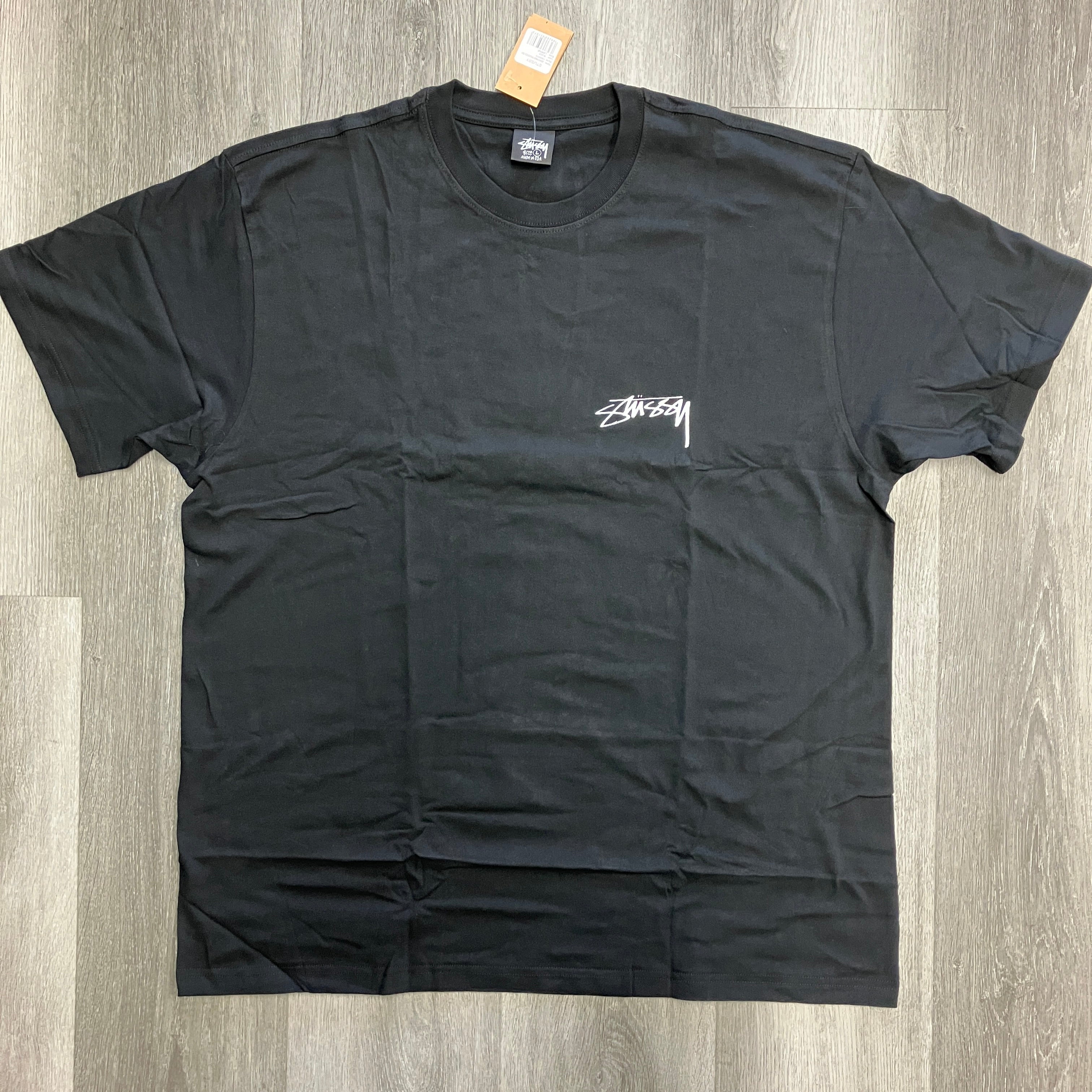Stussy Arachnid Pigment Dyed Tee Black