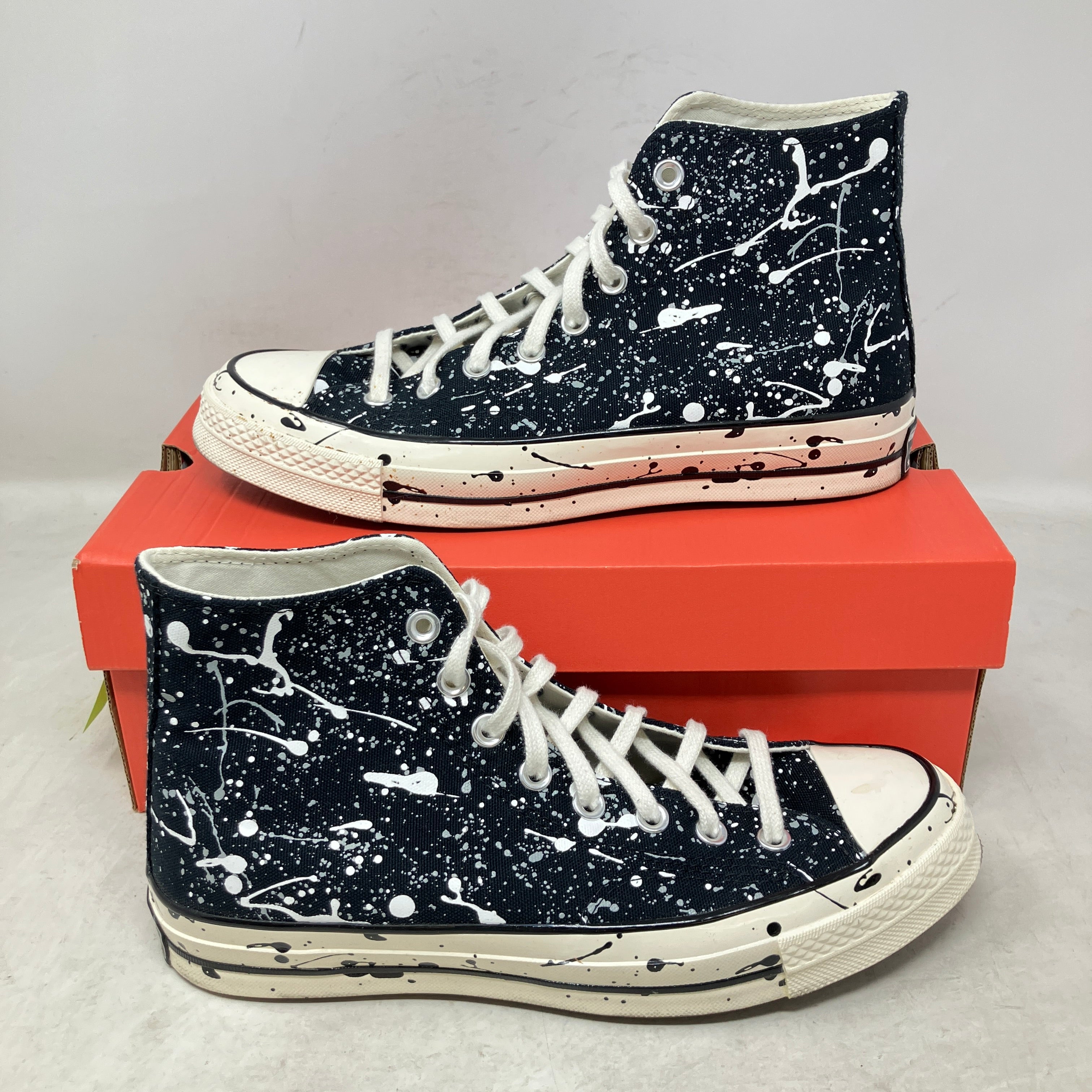 Converse Chuck Taylor All Star 70 Hi Archive Paint Splatter Black White