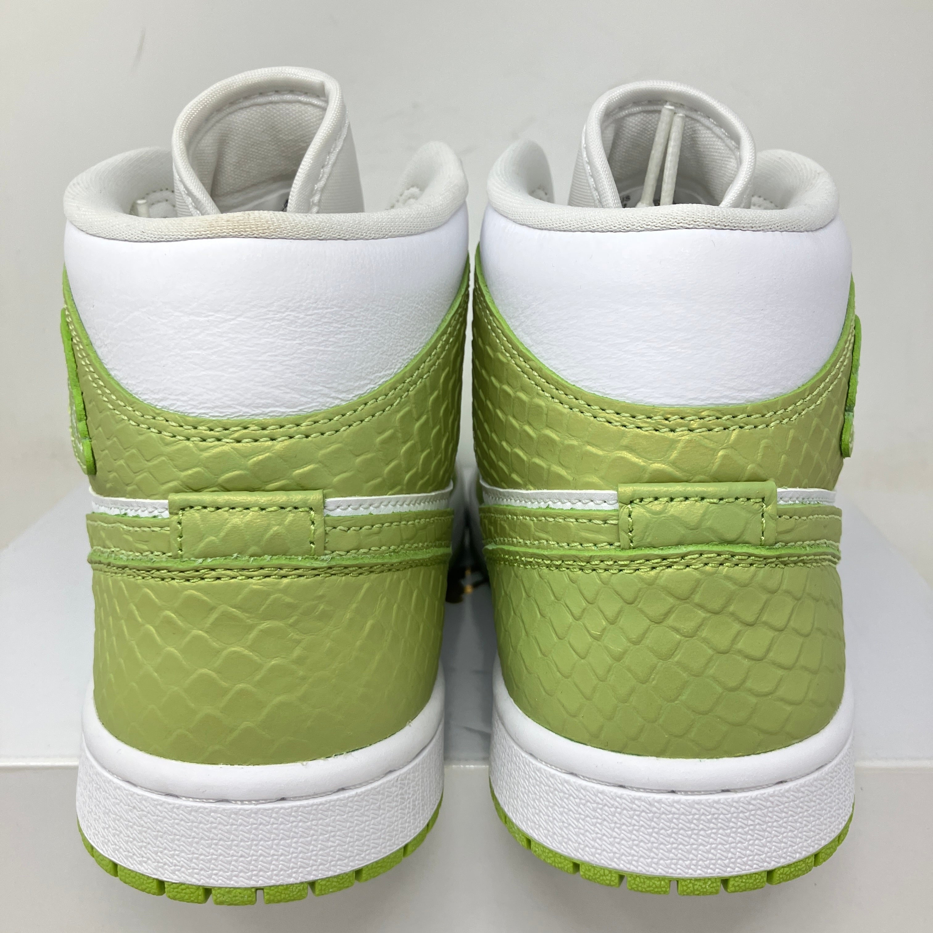 Jordan 1 Mid Green Python (Women's)