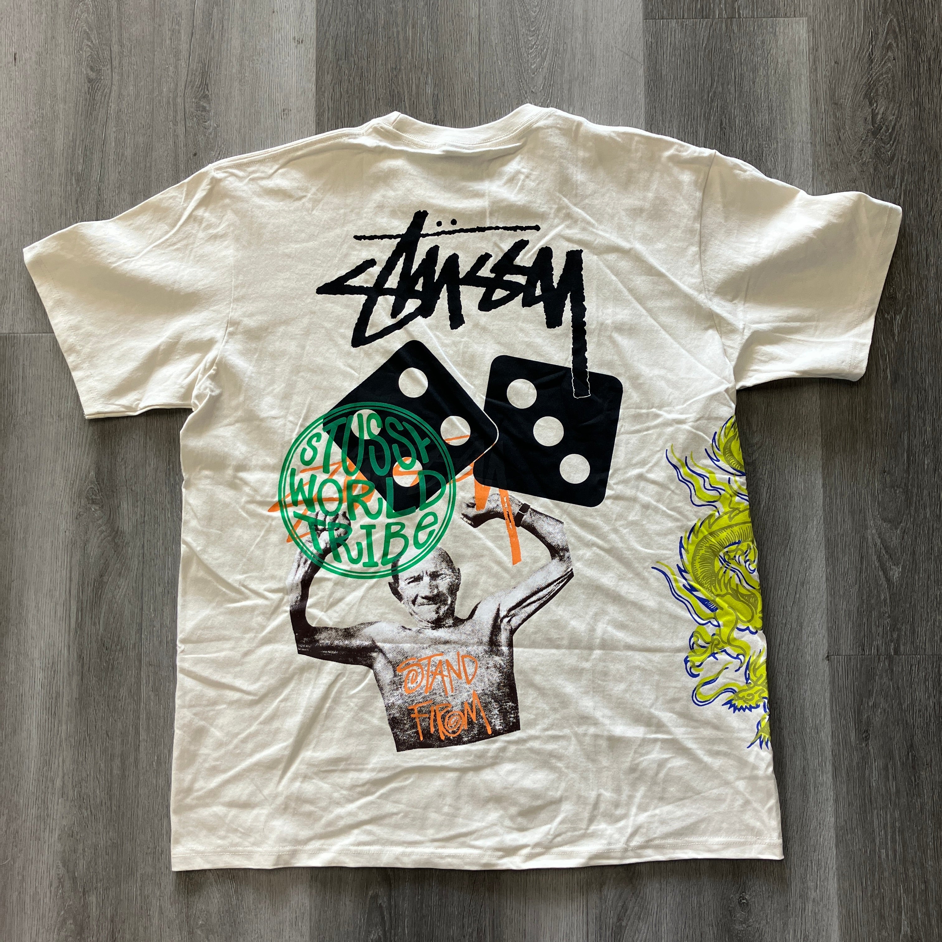 Stussy World Tribe Tee Cream
