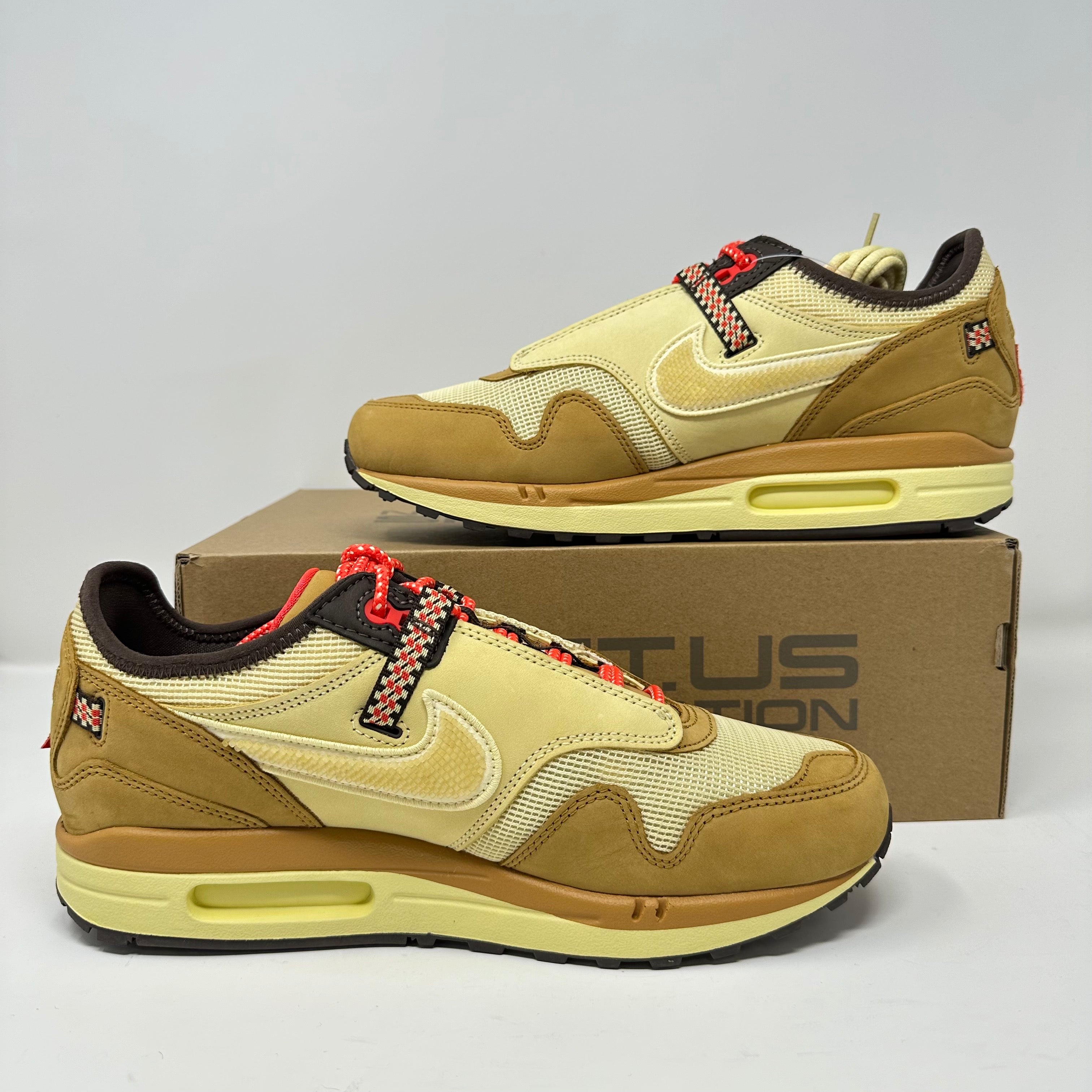 Nike Air Max 1 Travis Scott Cactus Jack Wheat Lemon Drop