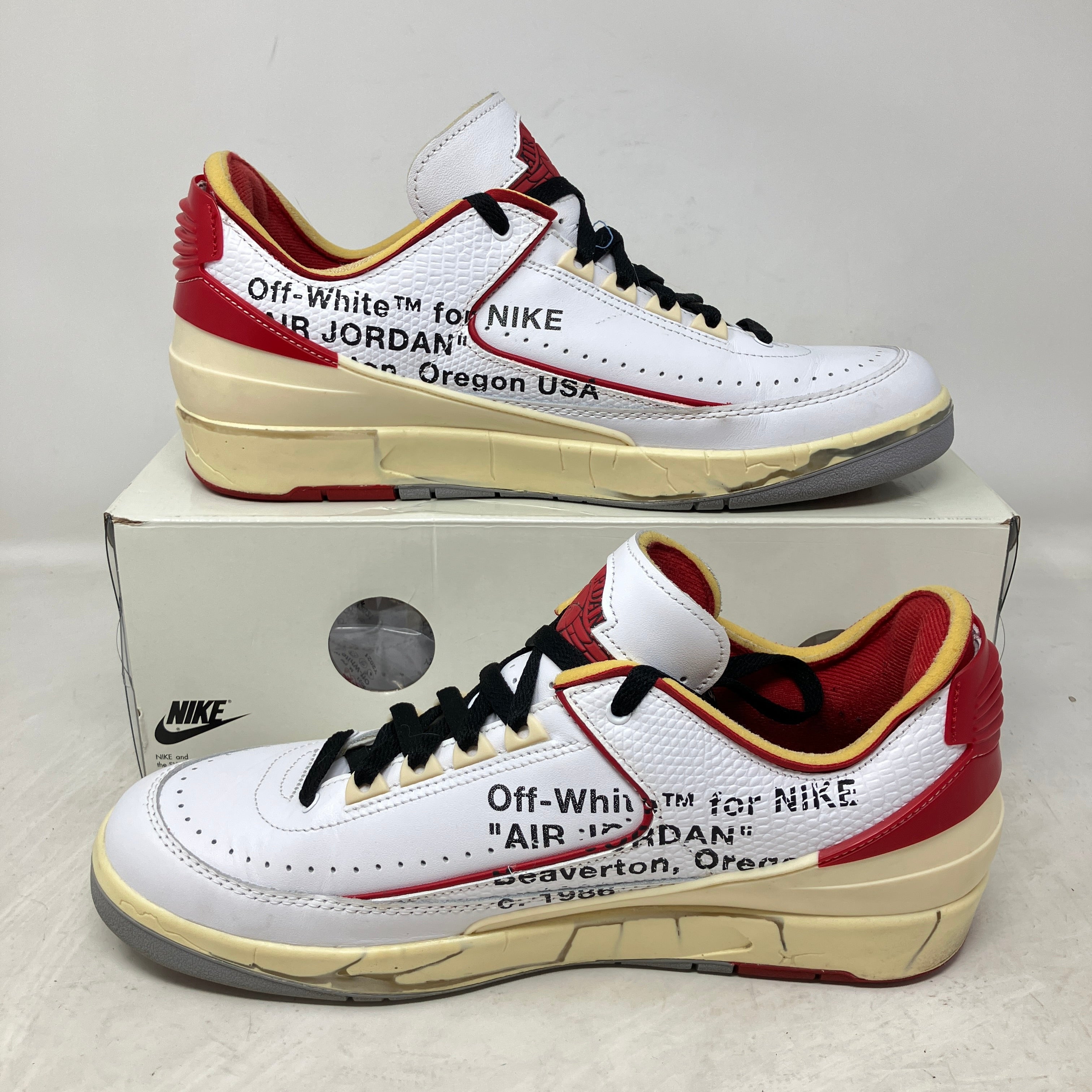 Jordan 2 Retro Low SP Off-White White Red