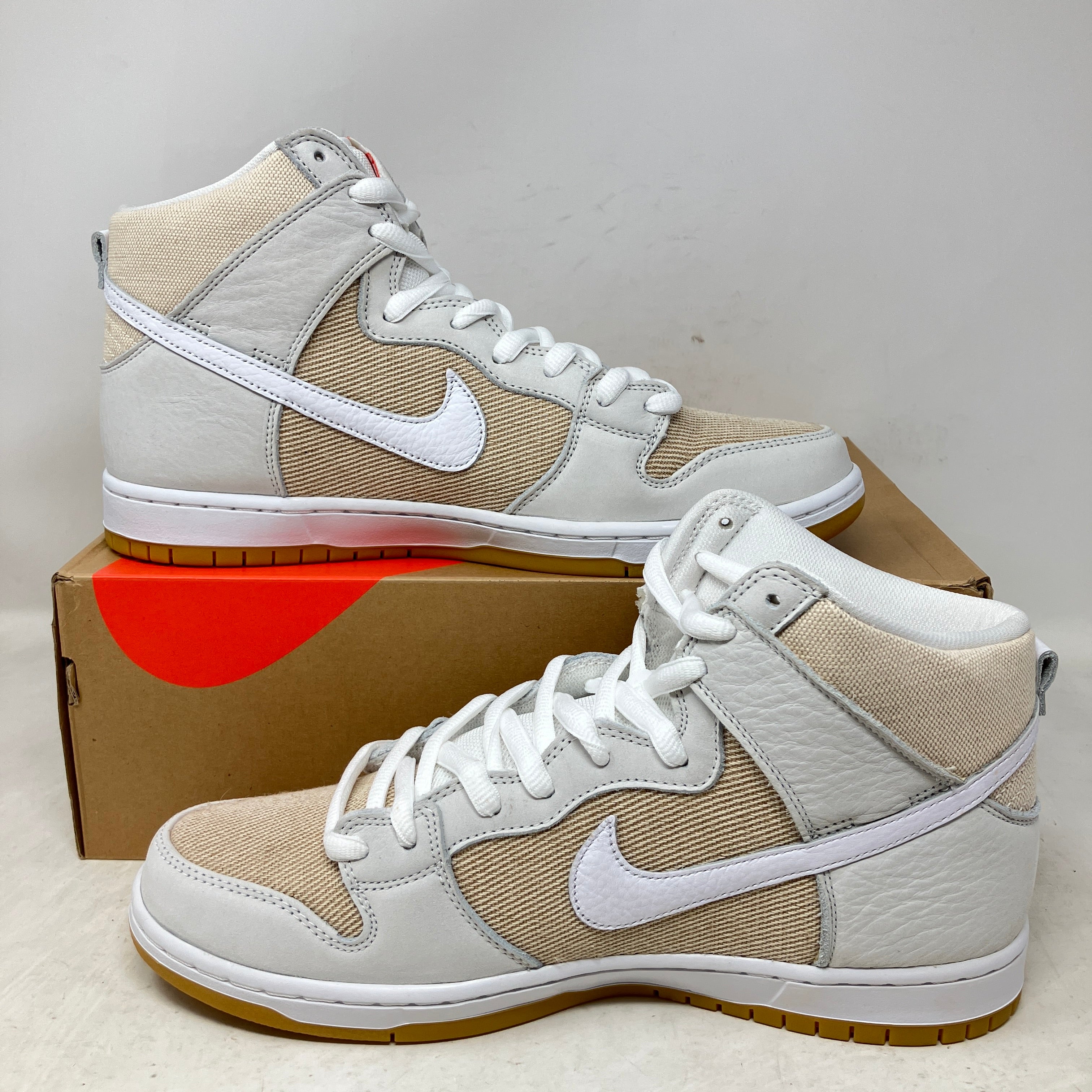 Nike SB Dunk High Pro ISO Orange Label Unbleached Natural – Hidden