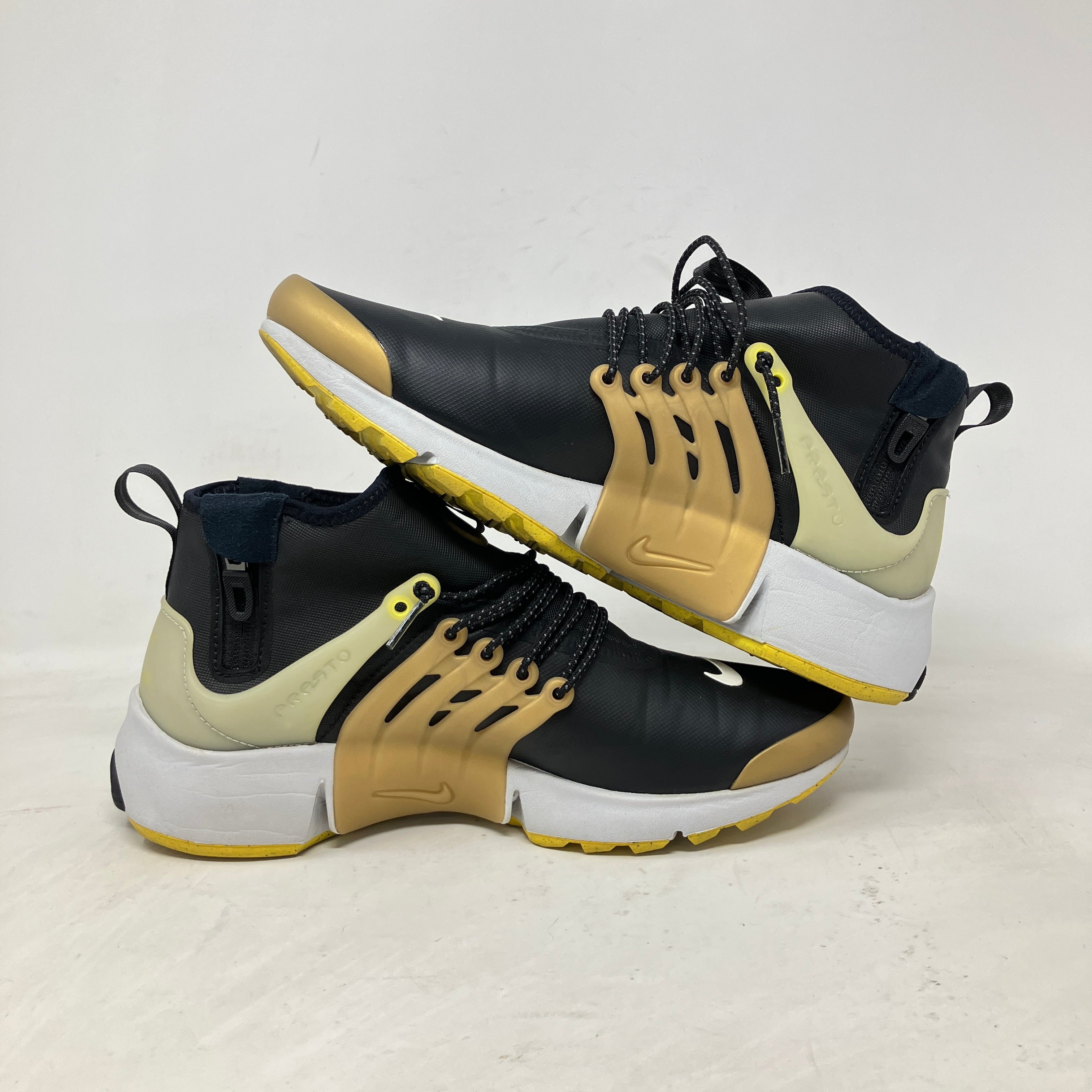 Nike Air Presto Mid Utility Black Yellow Streak