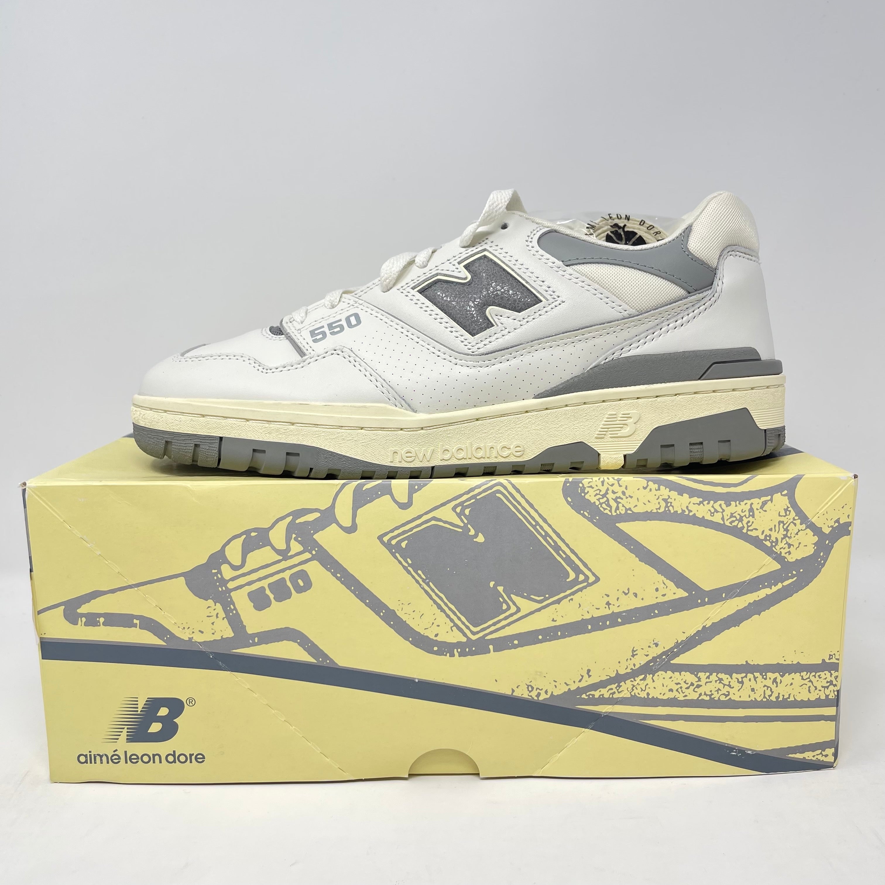 New Balance 550 Aime Leon Dore White Grey