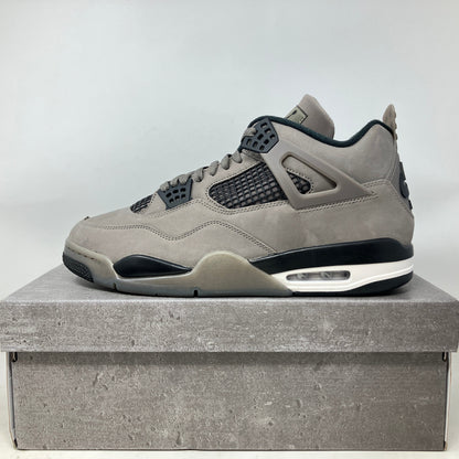 Jordan 4 Retro Cave Stone sneaker in brand new condition on matching stone gray box.
