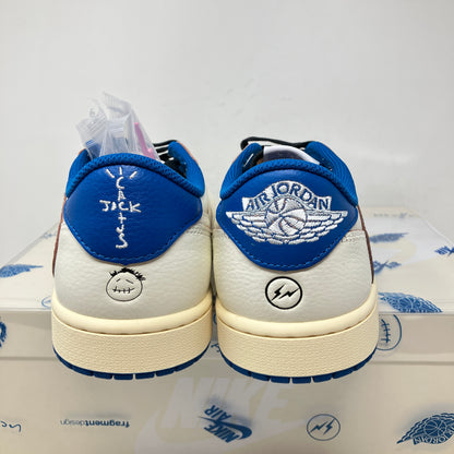 Jordan 1 Retro Low OG SP Fragment x Travis Scott Sail Military Blue