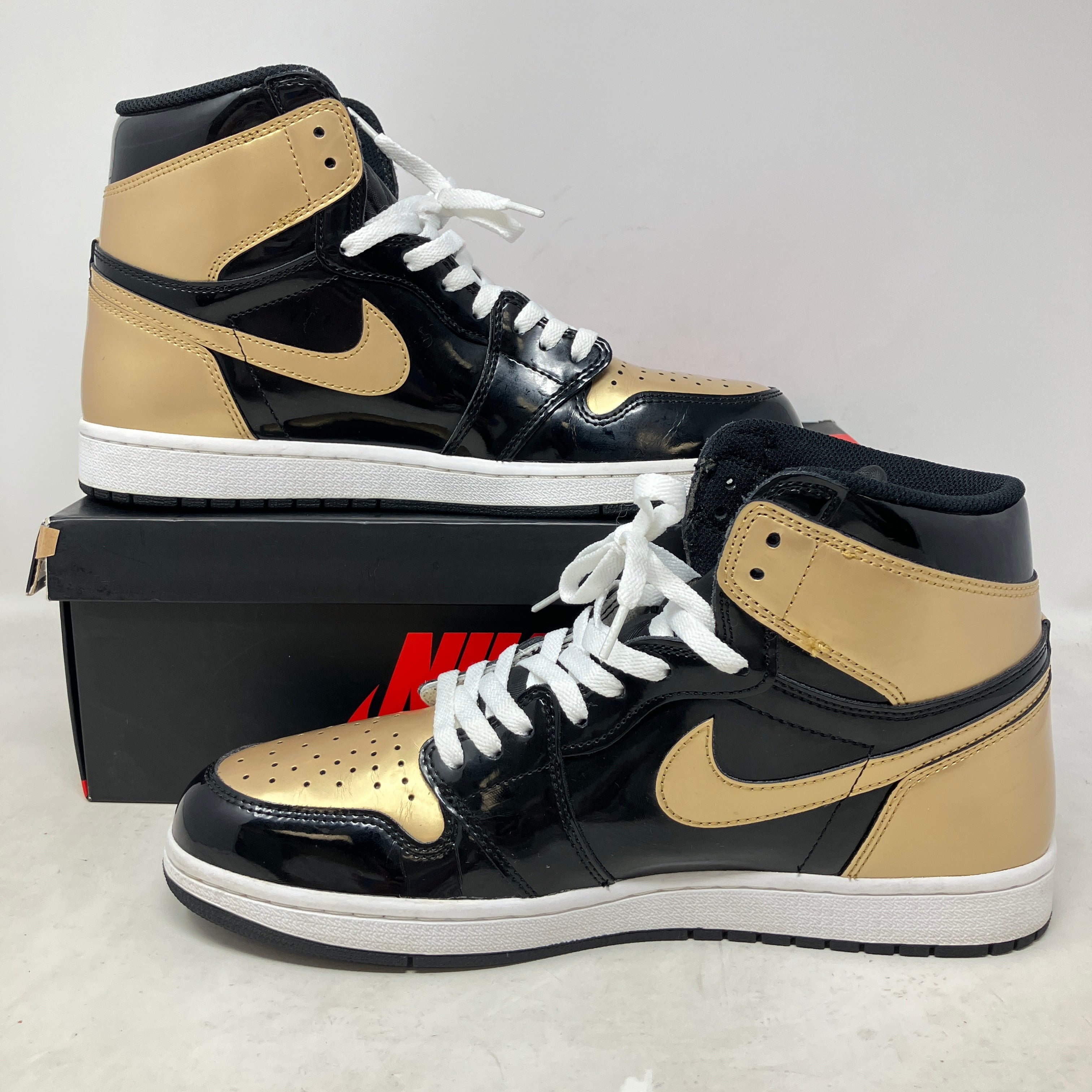Jordan 1 Retro High NRG Patent Gold Toe
