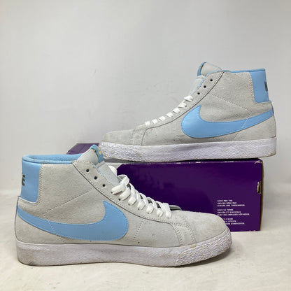 Nike SB Blazer Mid Soft Grey Baby Blue