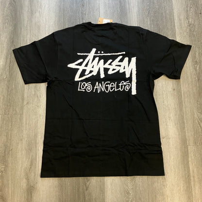 Stussy Stock Los Angeles Tee Black