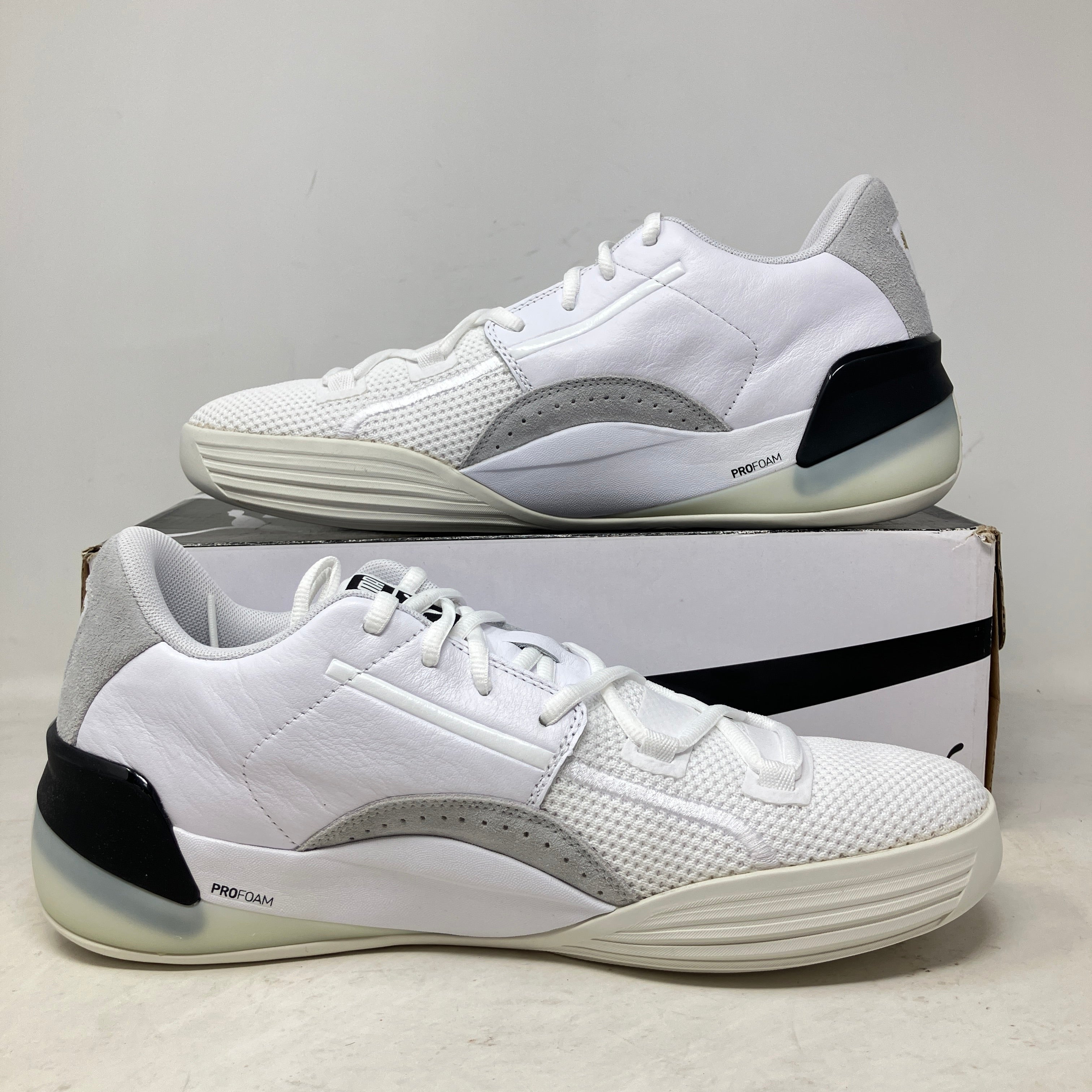 Puma Clyde Hardwood White Black