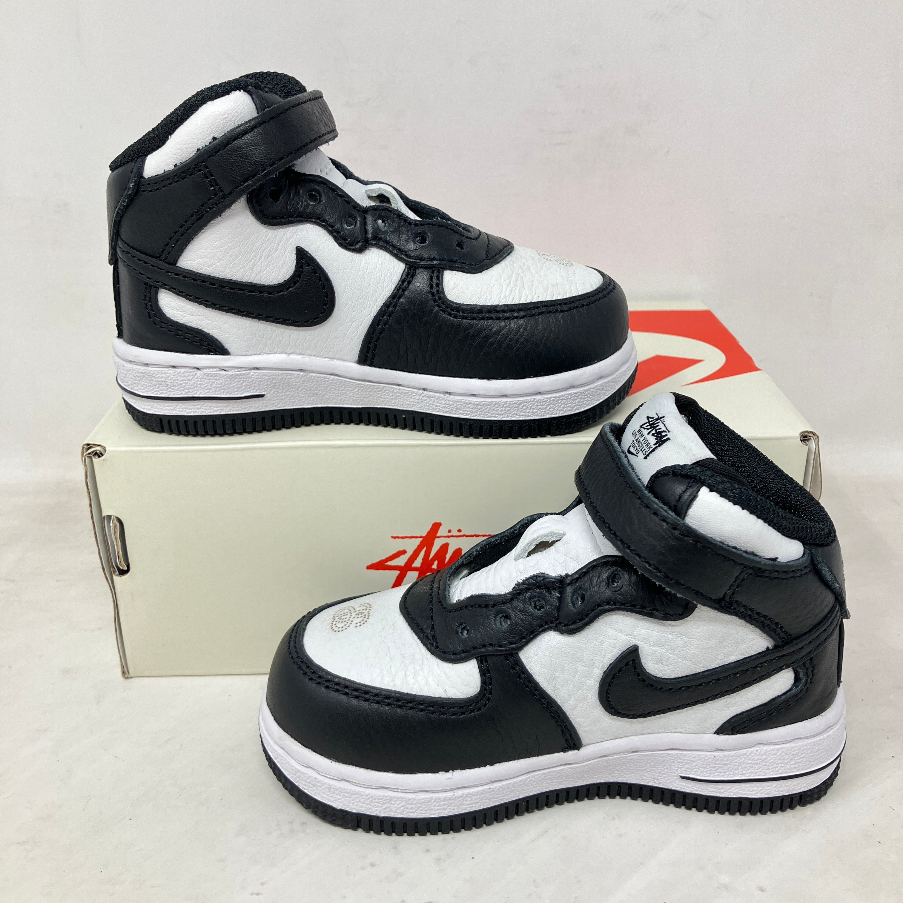 Nike Air Force 1 Mid Stussy Light Bone Black (TD)