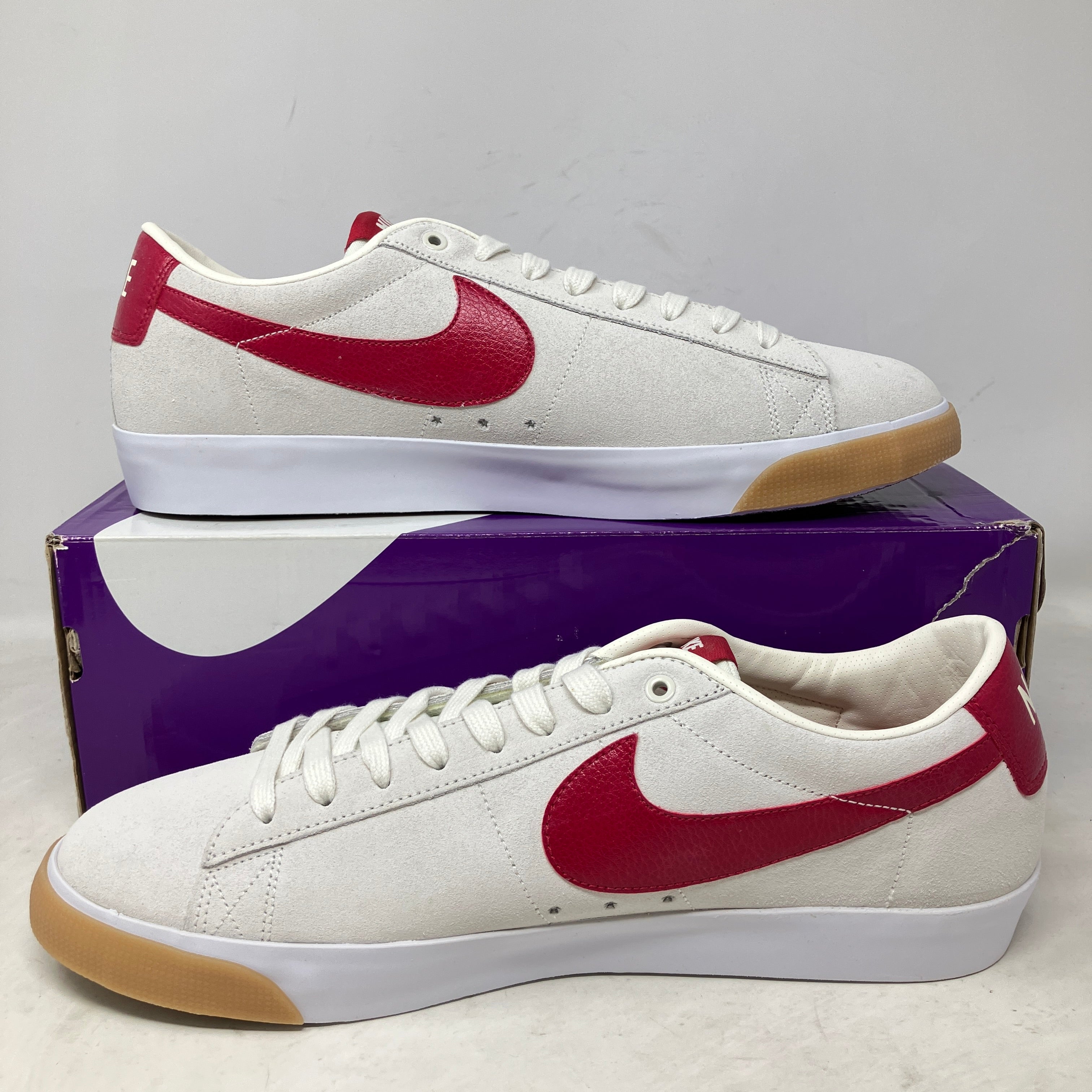Nike SB Blazer Low GT Sail Cardinal Red