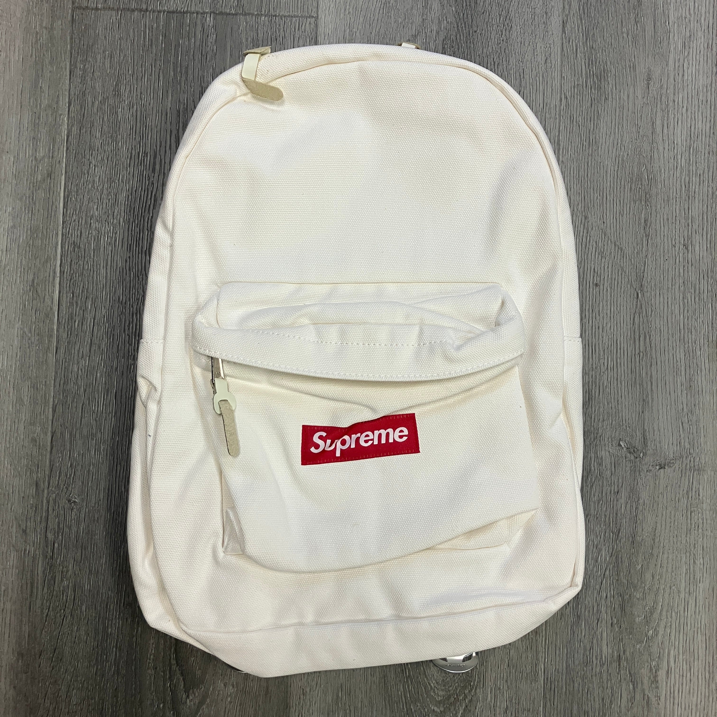 Supreme Canvas Backpack White