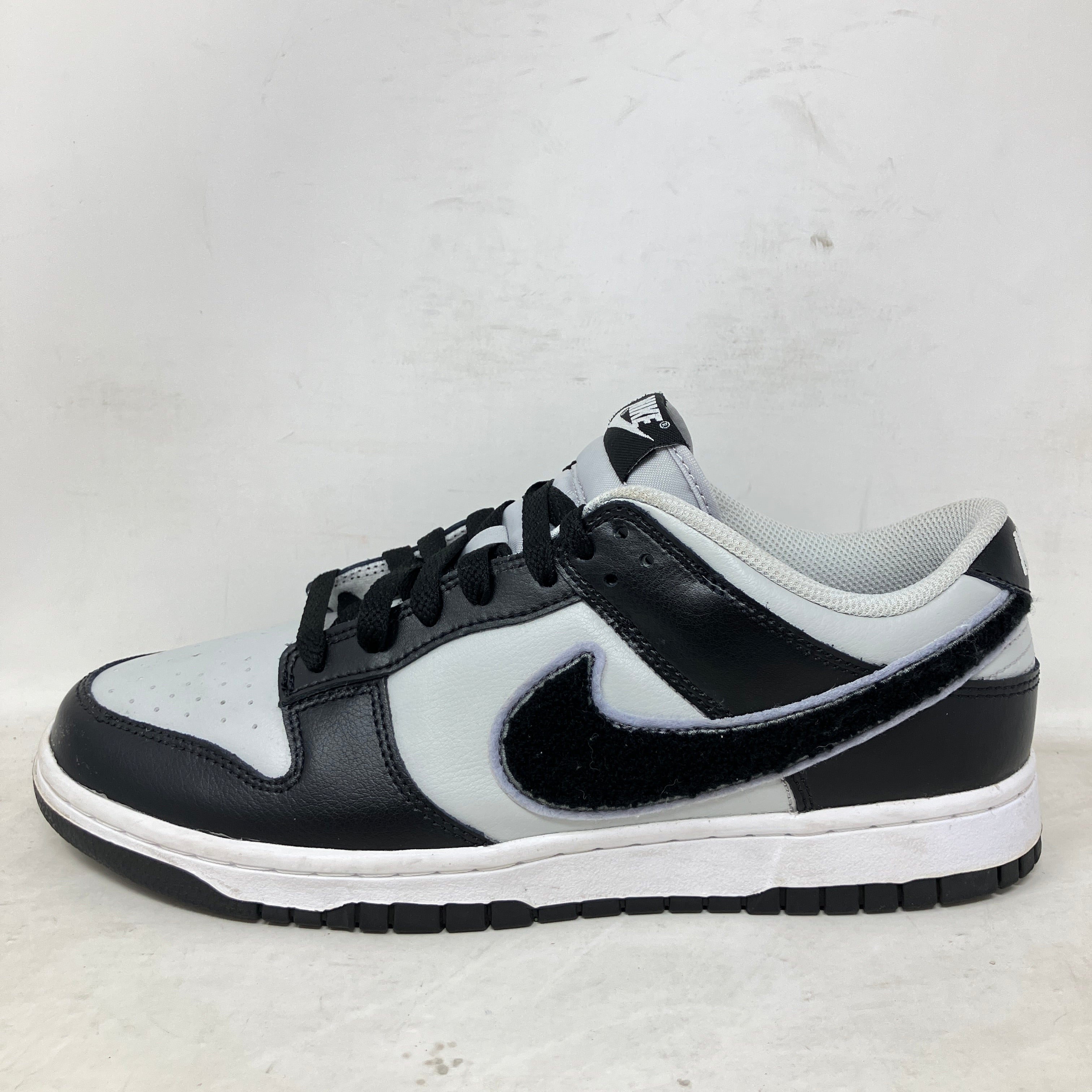 Nike Dunk Low Chenille Swoosh Black Grey