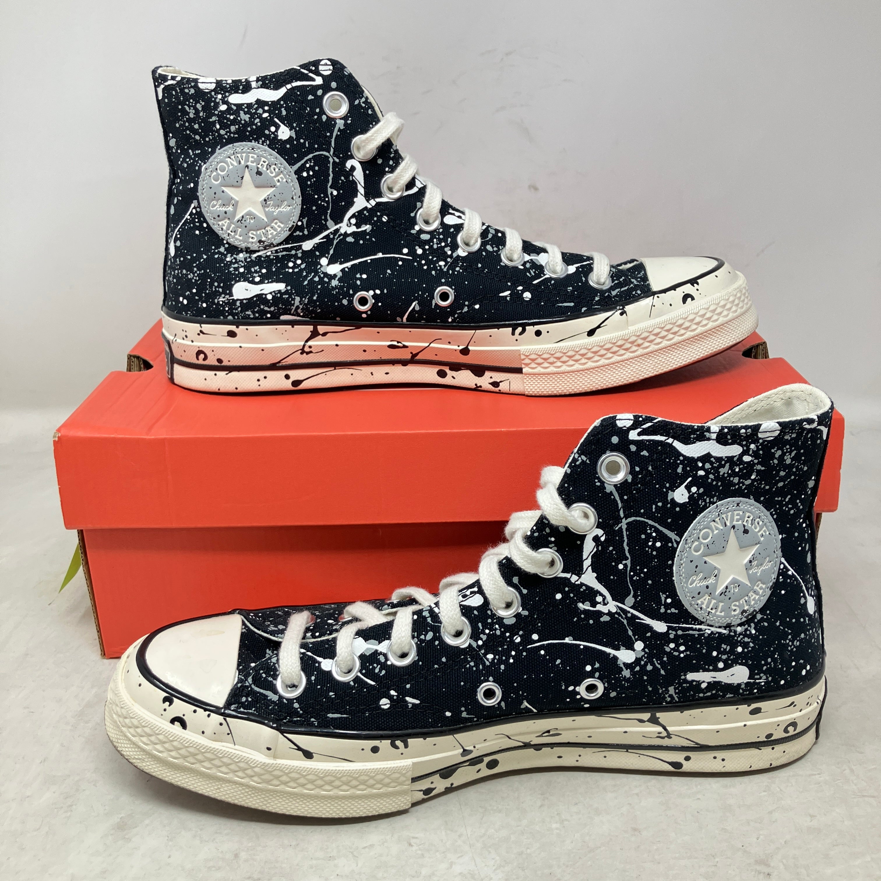 Converse Chuck Taylor All Star 70 Hi Archive Paint Splatter Black White