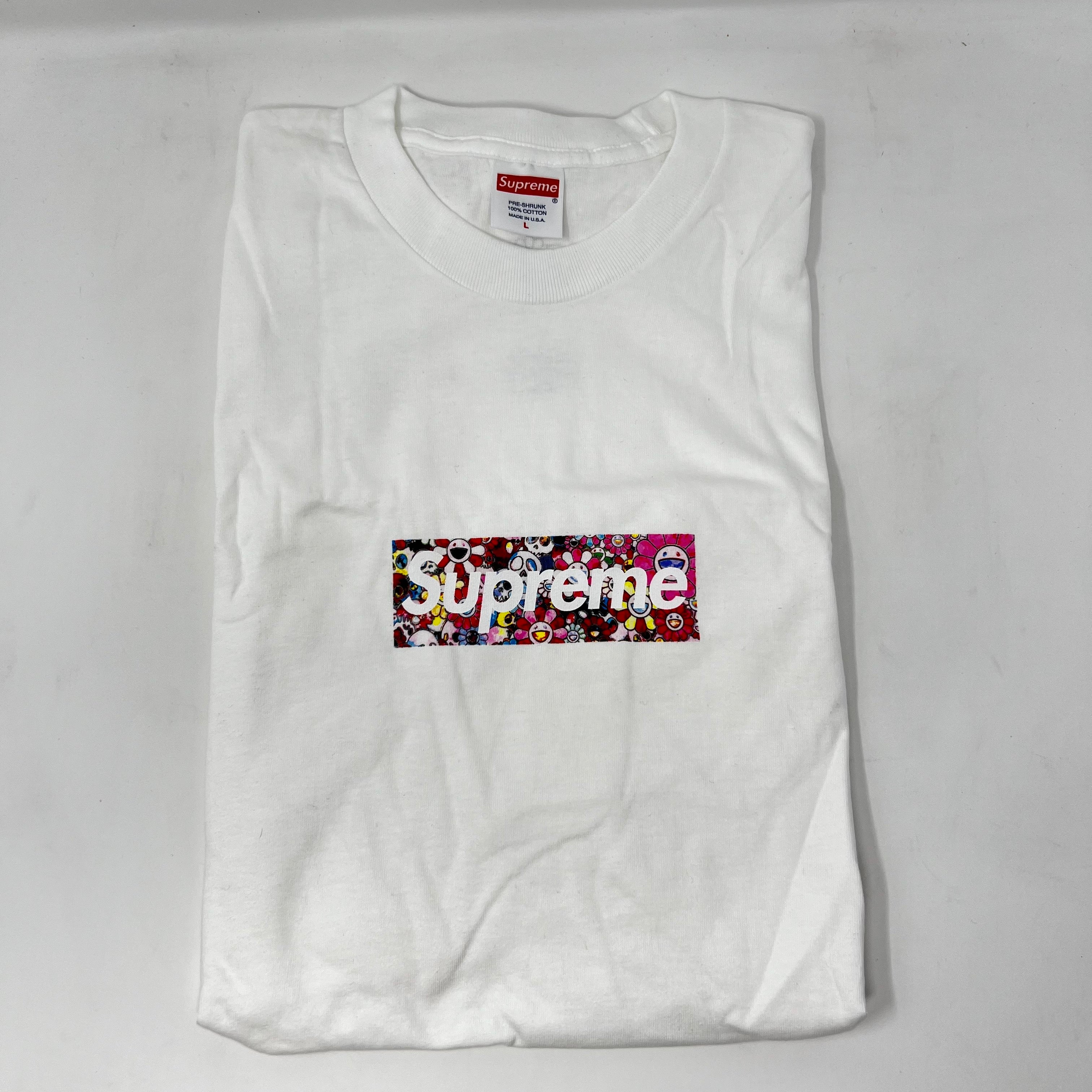 Supreme Takashi Murakami COVID-19 Relief Box Logo Tee White