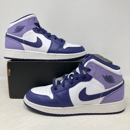 Jordan 1 Mid White Sky J Purple (GS)