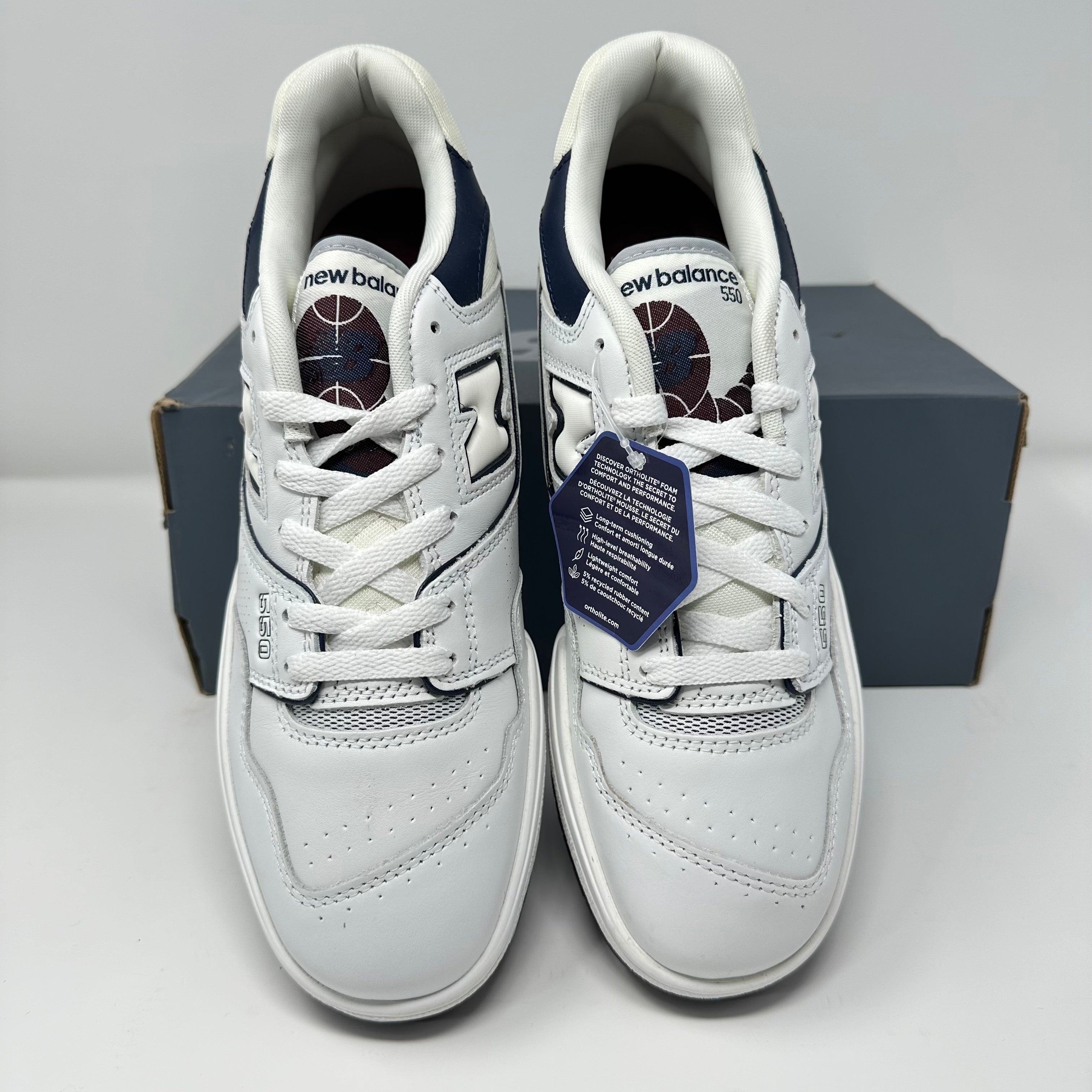 New Balance 550 White Natural Indigo Burgundy