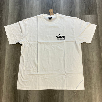Stussy Stock Los Angeles Tee White