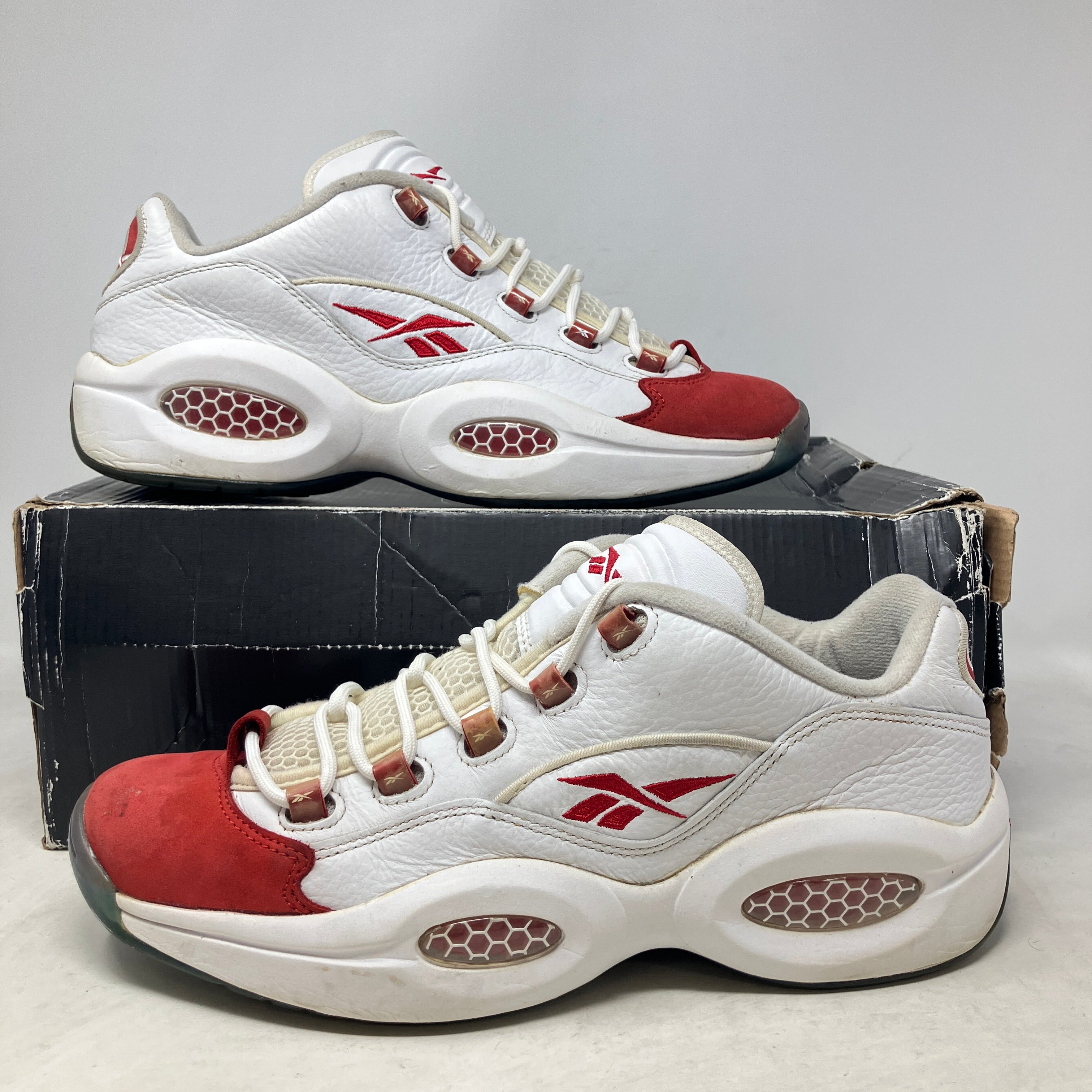 Reebok Question Low White Red Ice
