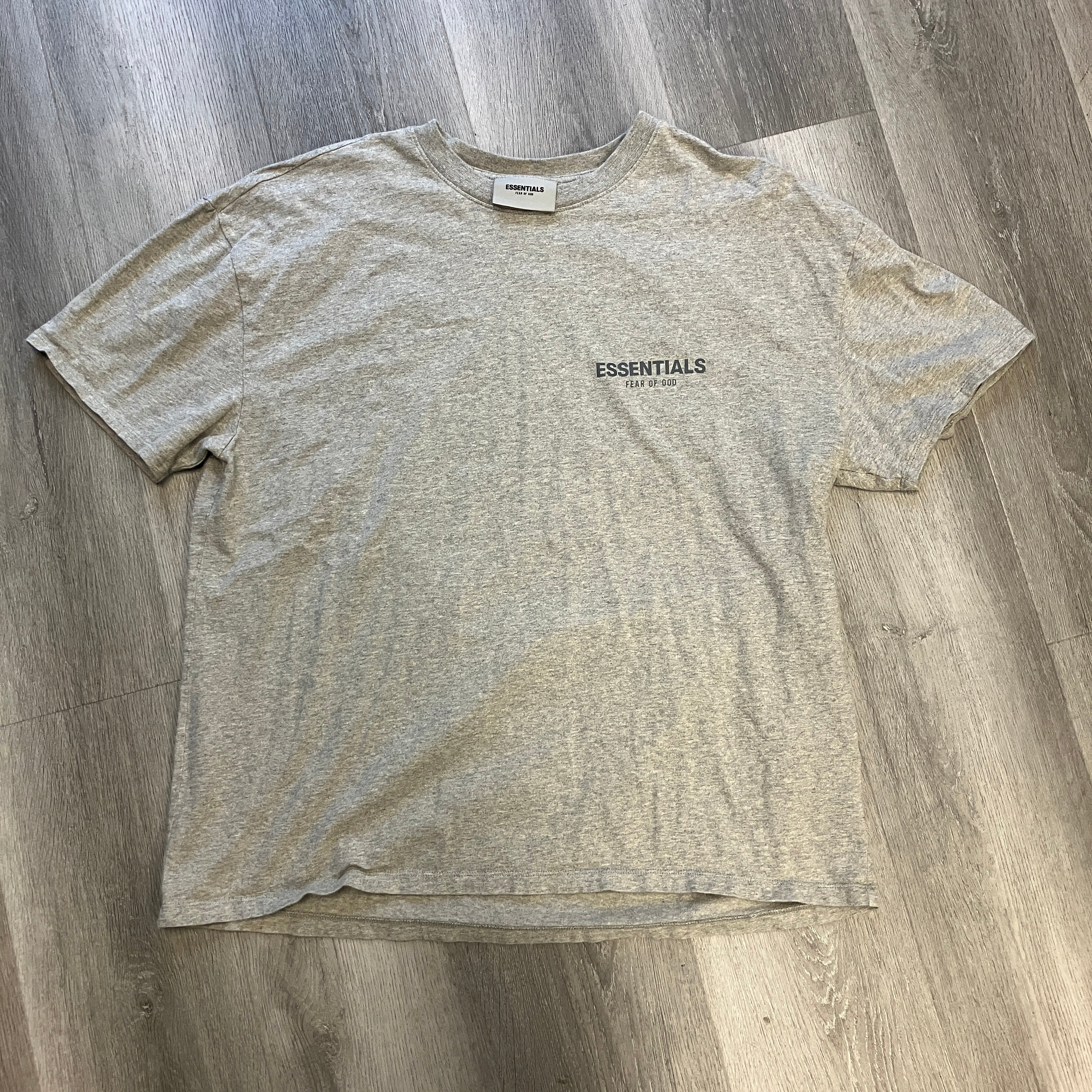 Fear of God Essentials Short Sleeve Tee Dark Heather Oatmeal
