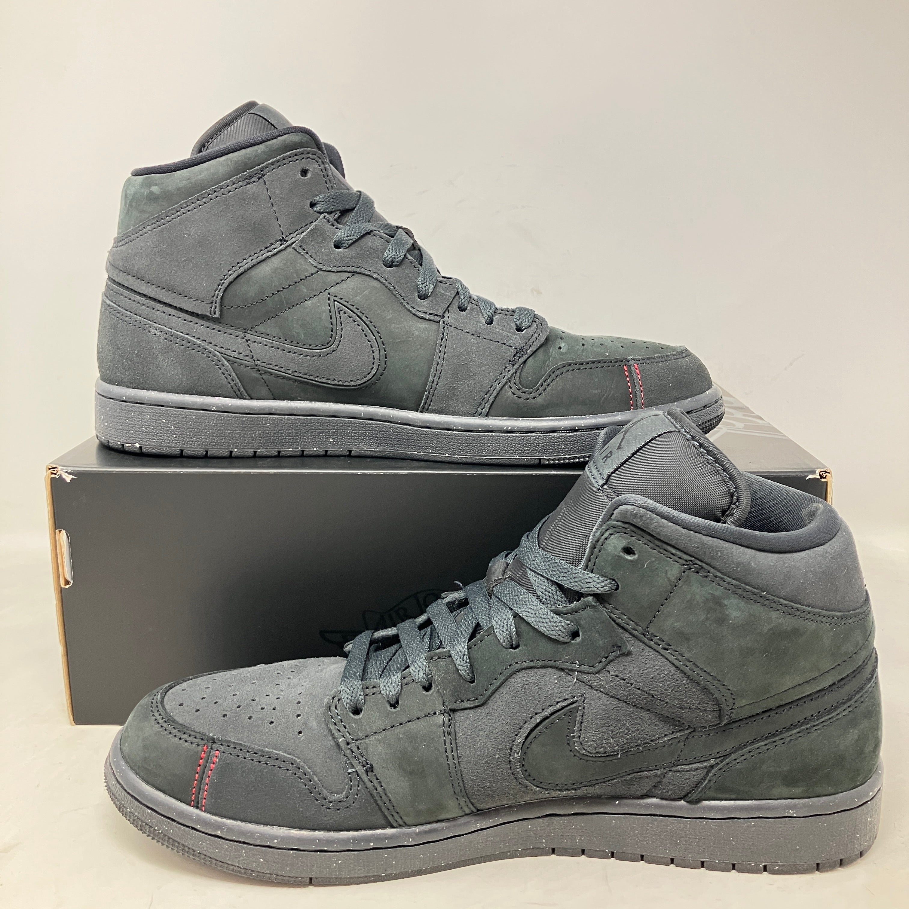 Jordan 1 Mid SE Craft Dark Smoke Red