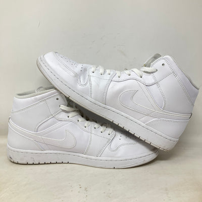 Jordan 1 Mid Triple White