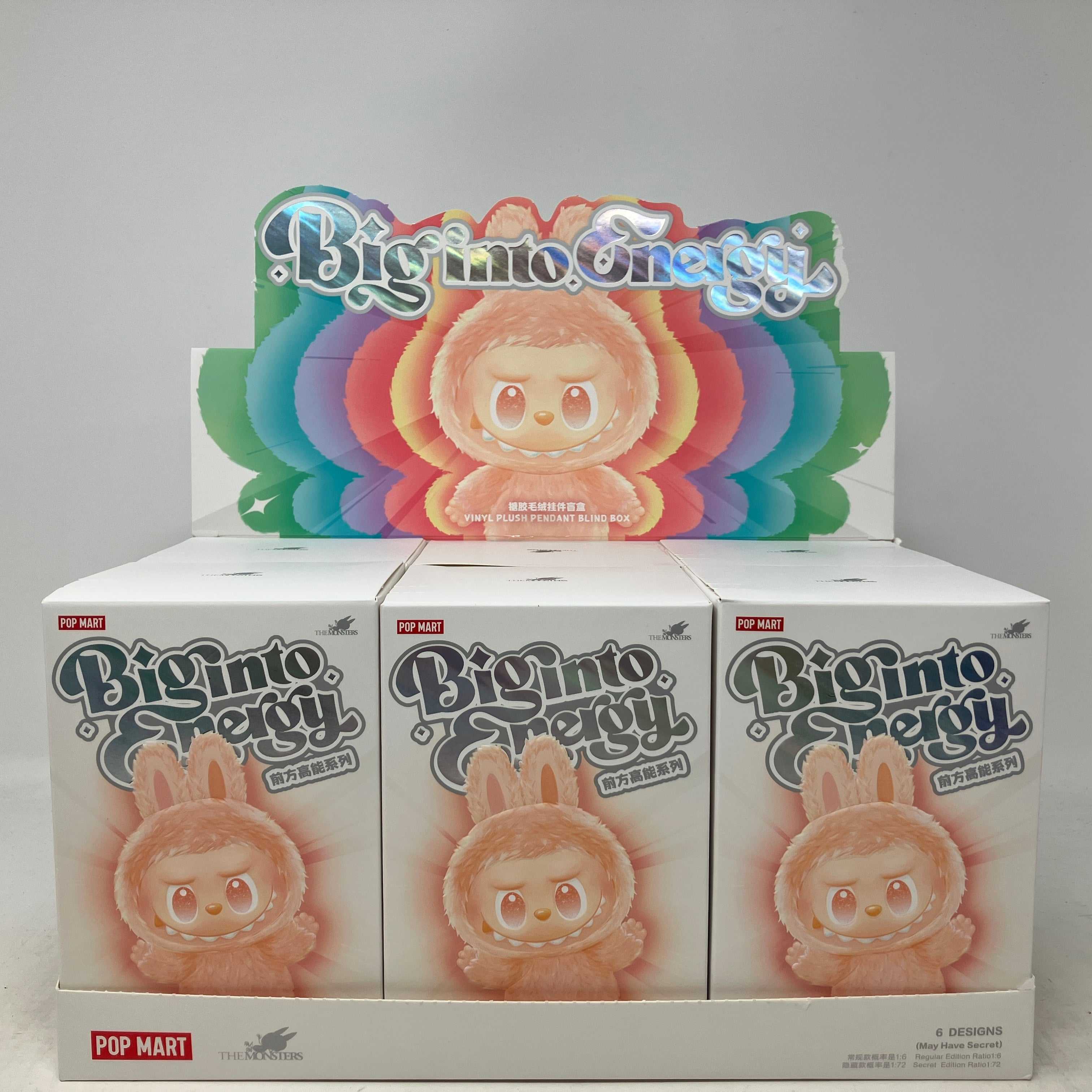 Pop Mart Labubu The Monsters Big into Energy Series vinyl plush pendant blind box sealed packaging