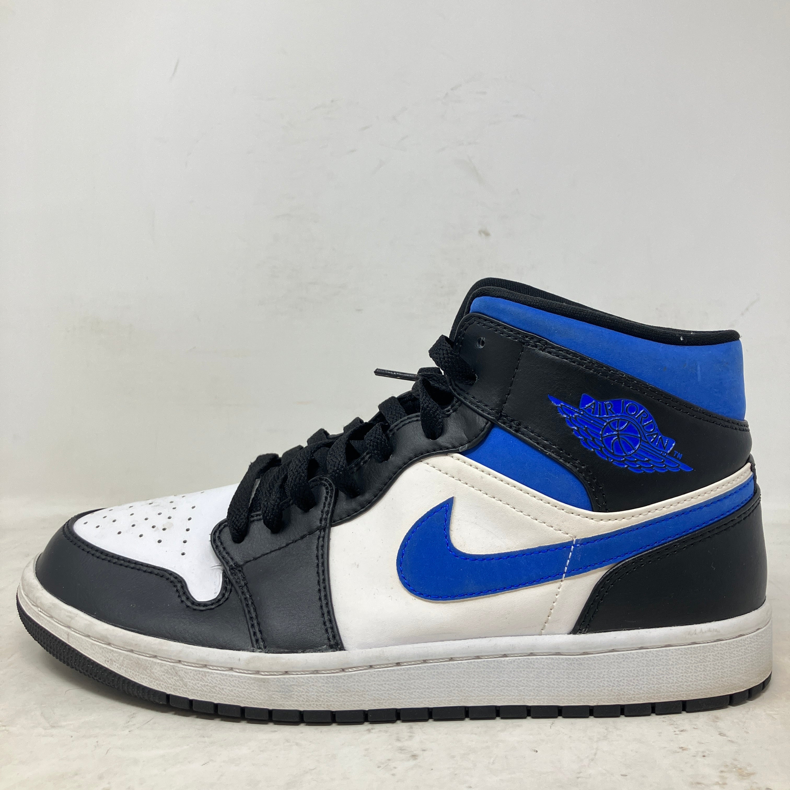Jordan 1 Mid White Black Racer Blue